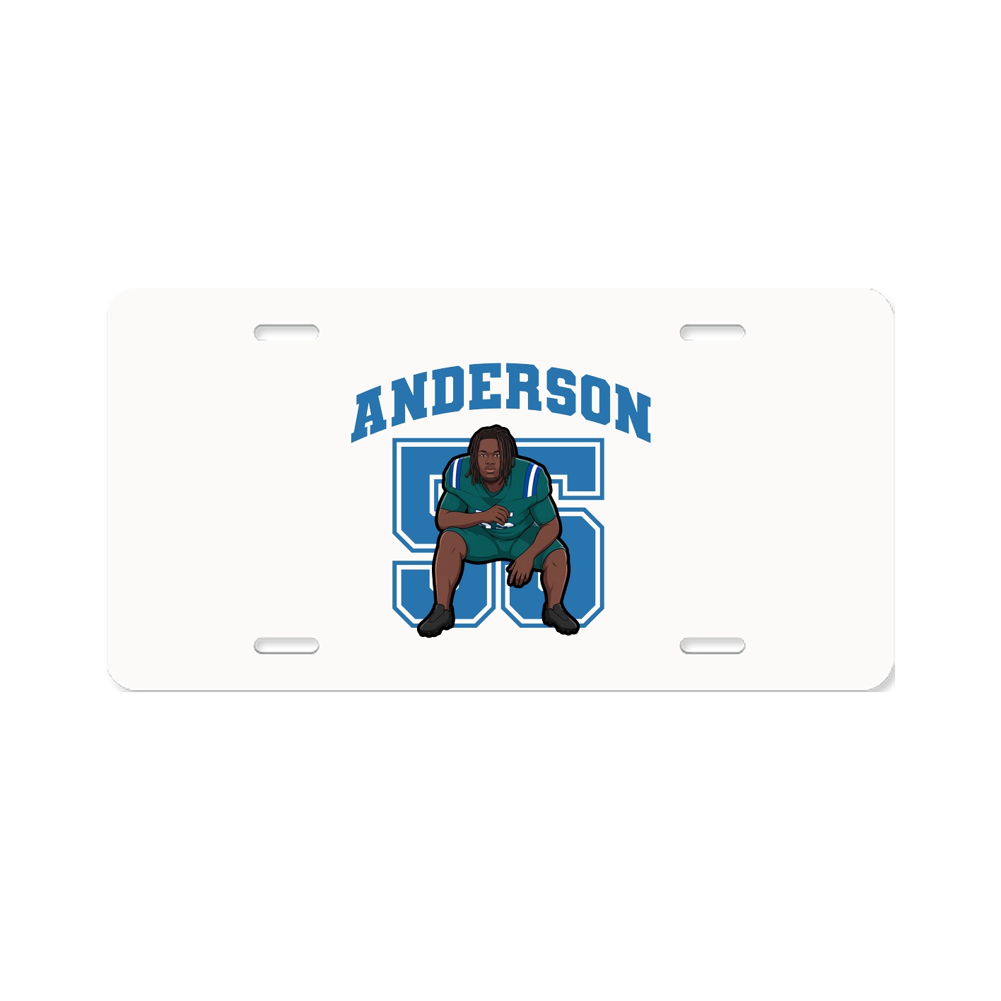 License Plate — Number in Classic