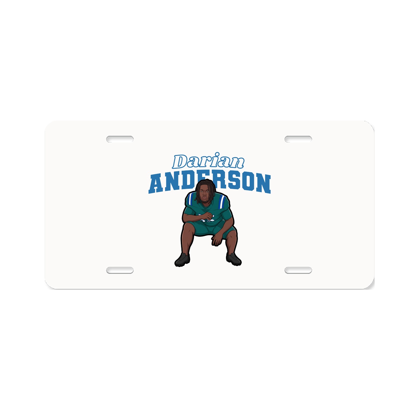 License Plate — Name Arch in Classic