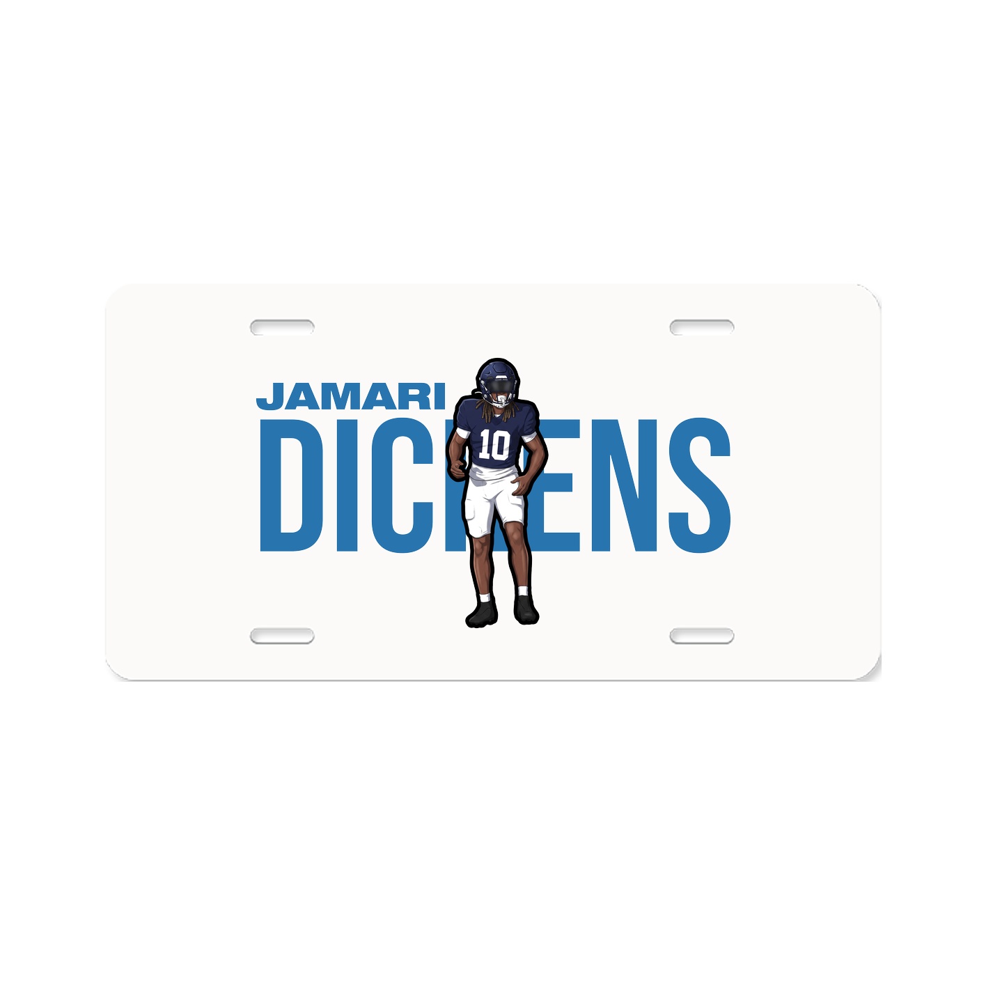 License Plate — Player Name in Classic