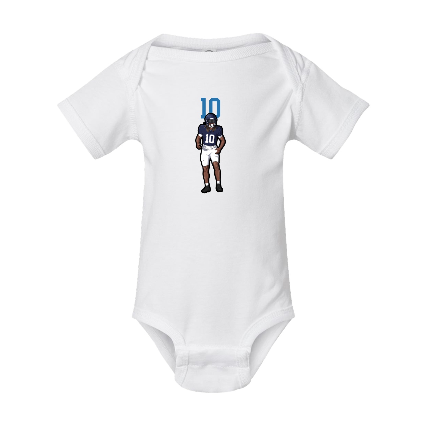 Baby Onesie — Number Top in White