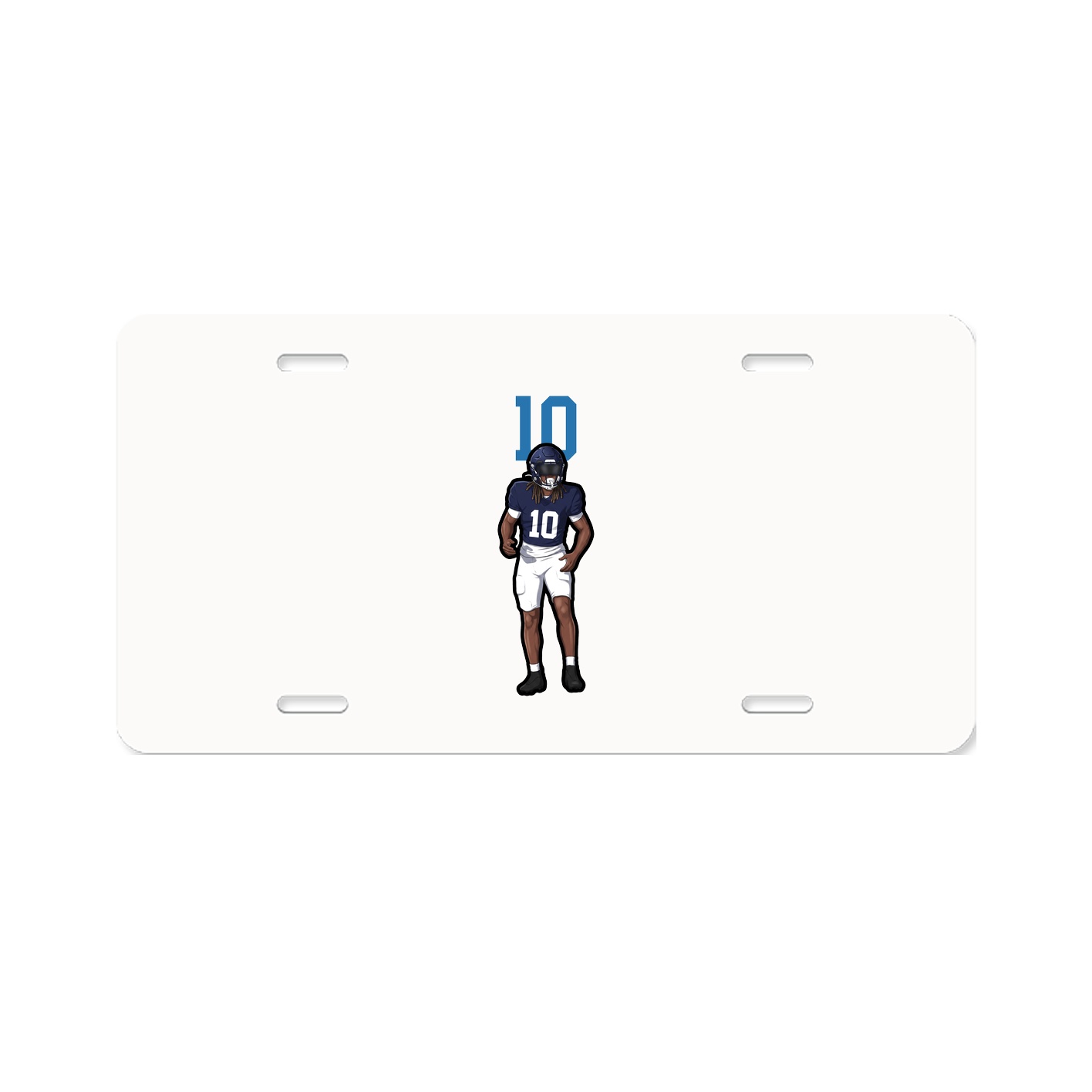 License Plate — Number Top in Classic