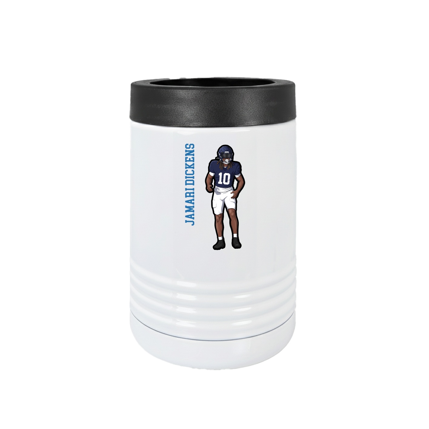 Beverage Holder — Name Vertical in White