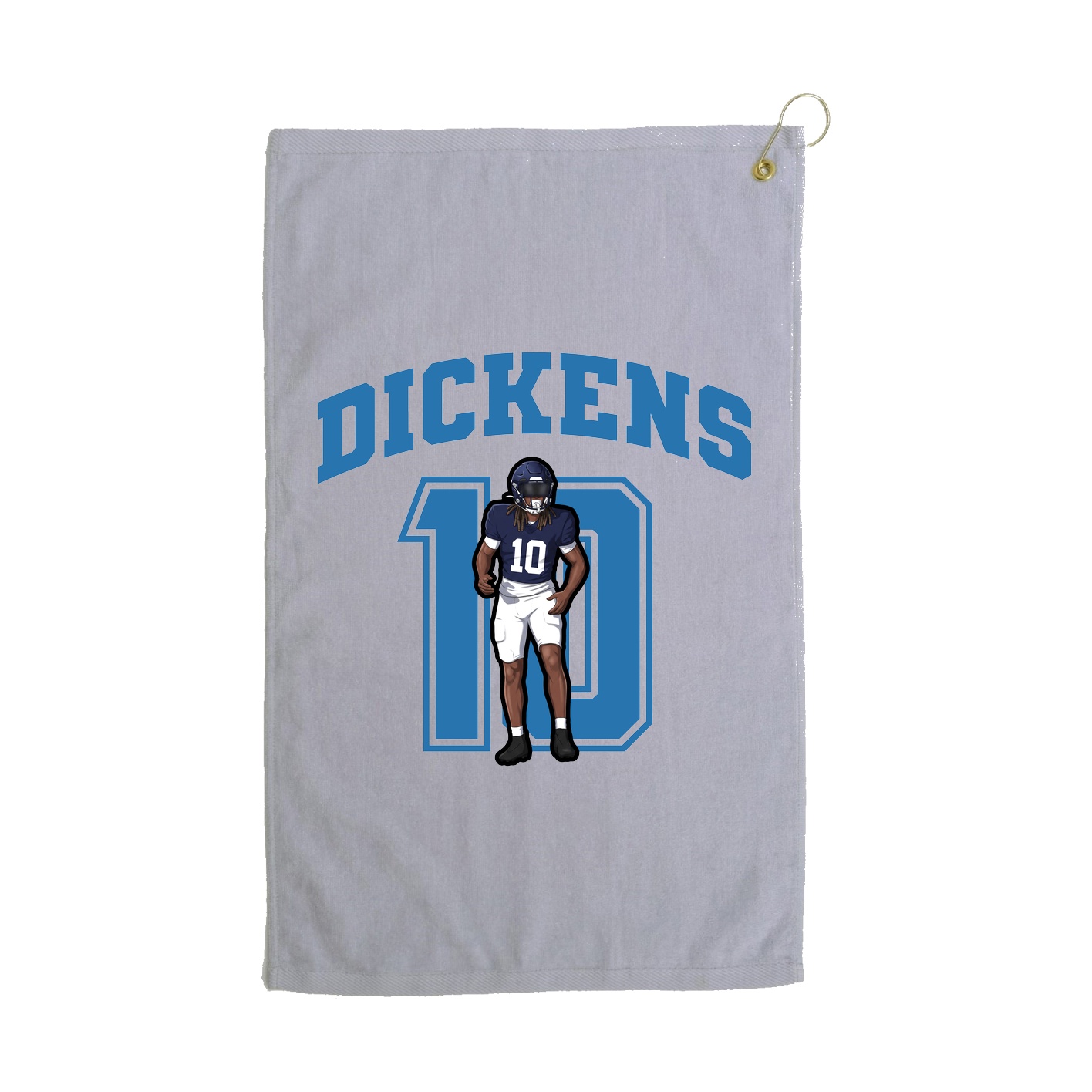 Golf Towel — Number in Grey