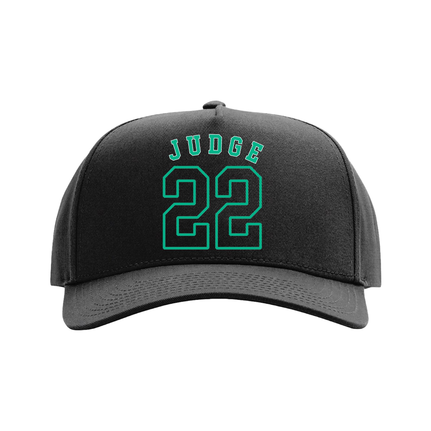 Full Fabric Five-Panel Champ Cap — Shirsey Arch in Black