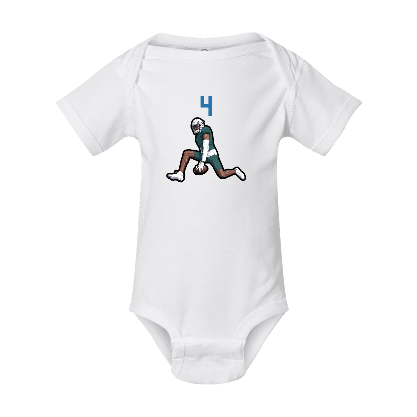 Baby Onesie — Number Top in White