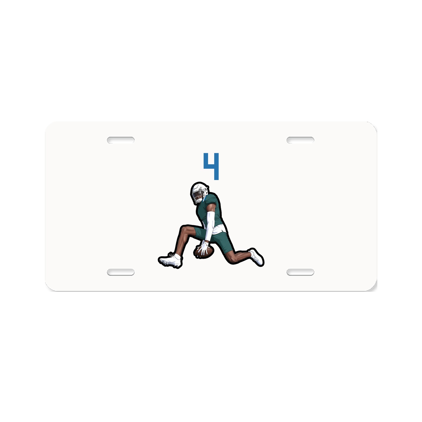 License Plate — Number Top in Classic