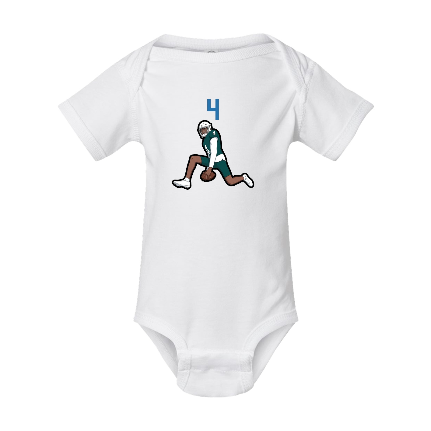 Baby Onesie — Number Top in White