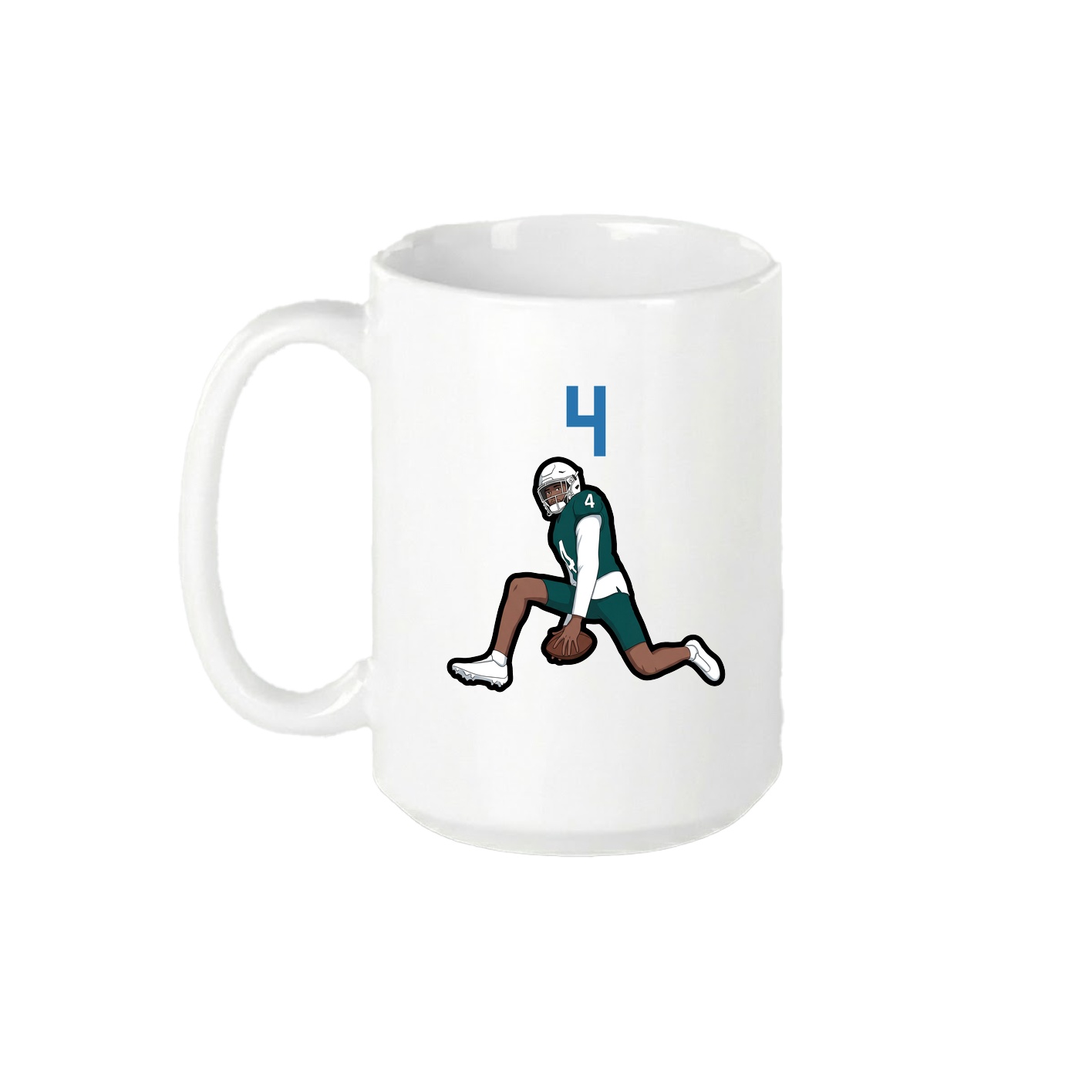 15oz Coffee Mug — Number Top in White