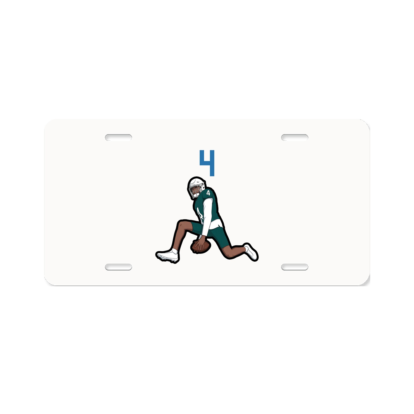 License Plate — Number Top in Classic