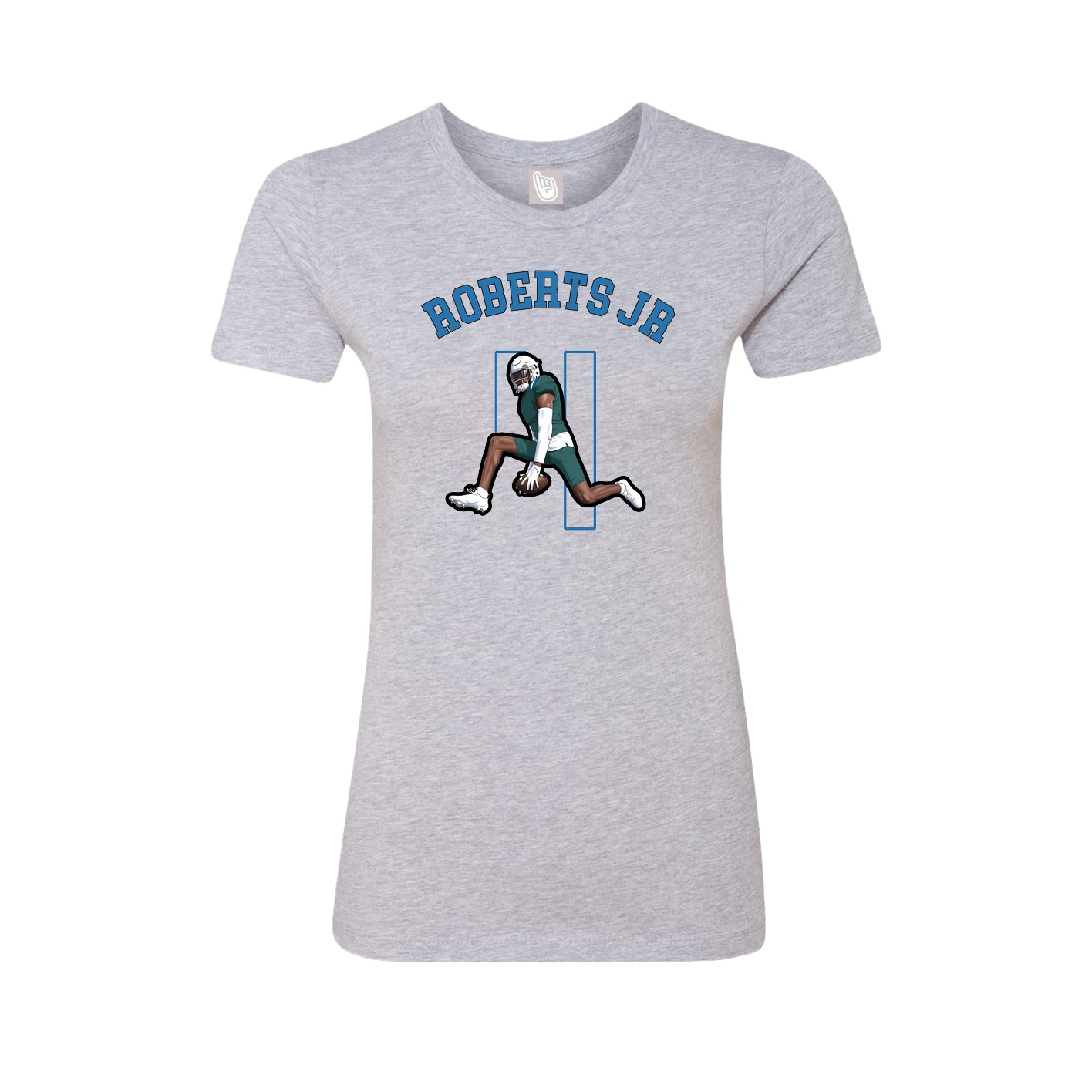 Fitted Women's Tee — Shirsey Arch in Grey