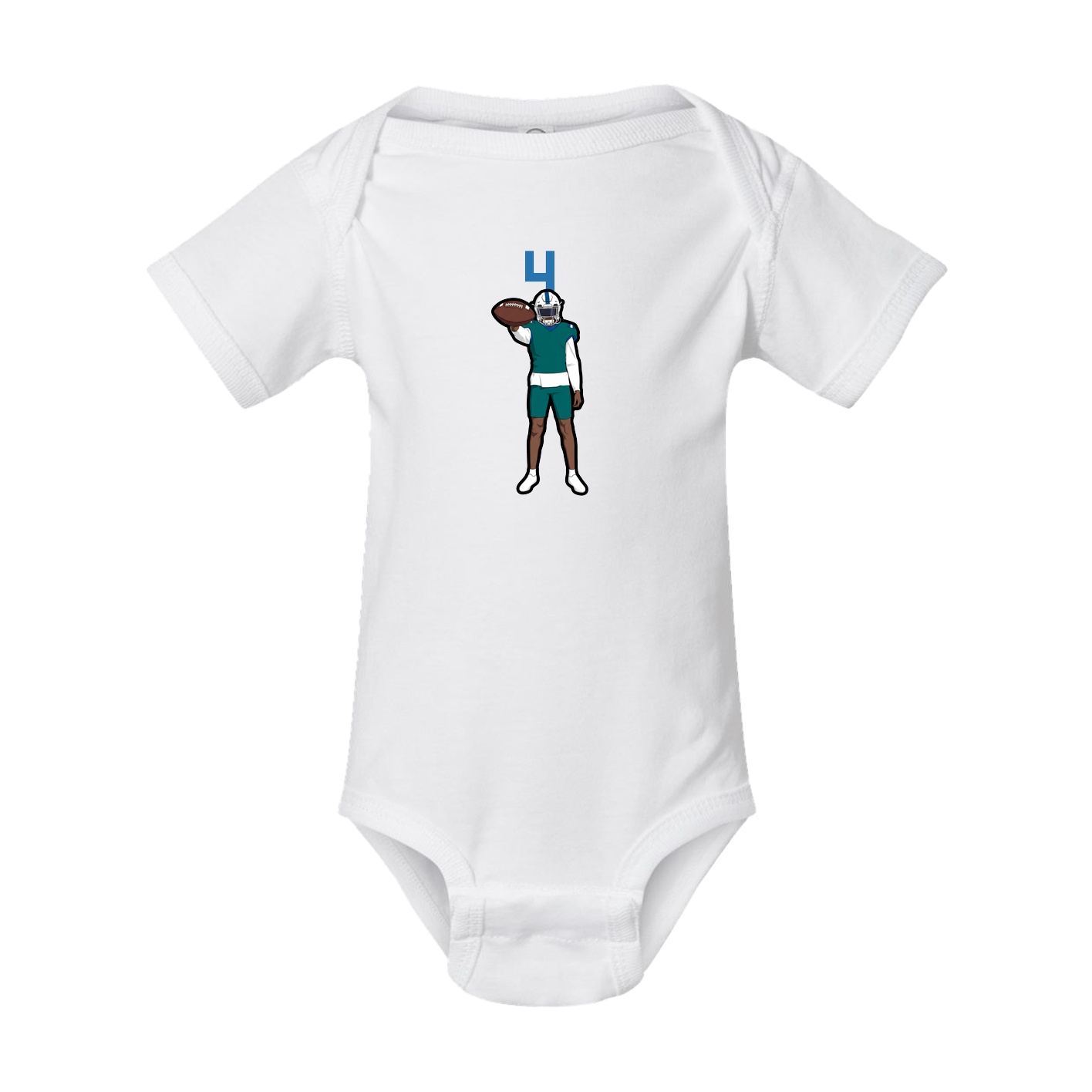 Baby Onesie — Number Top in White
