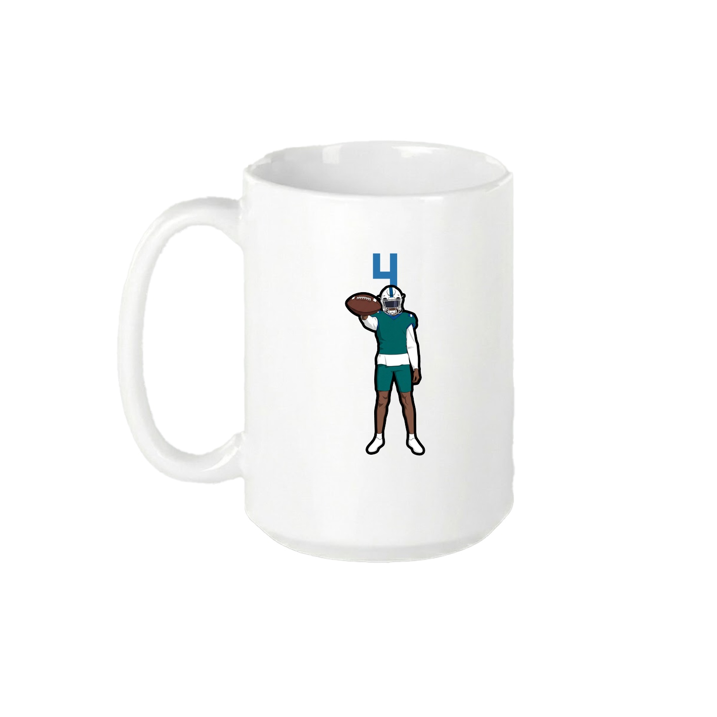 15oz Coffee Mug — Number Top in White