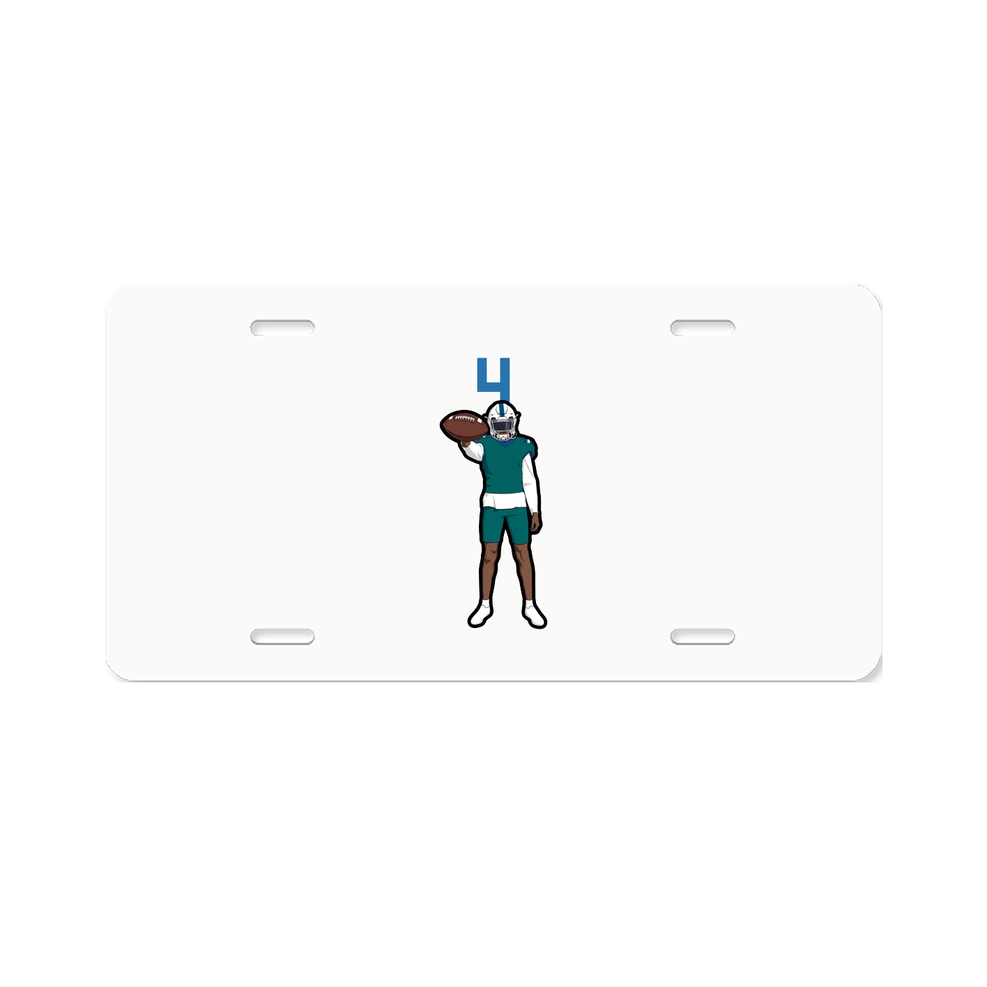 License Plate — Number Top in Classic