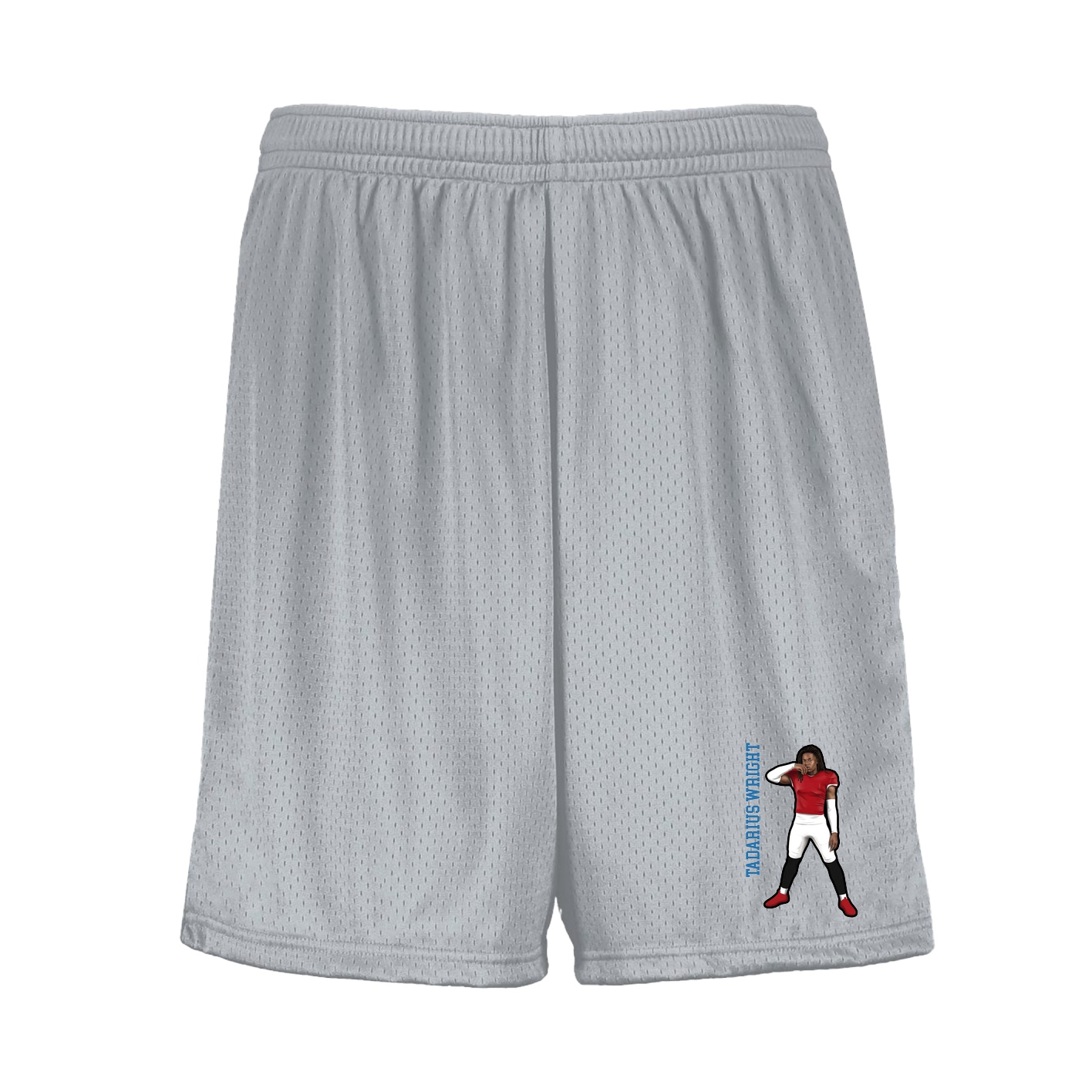 Shorts — Name Vertical in Silver