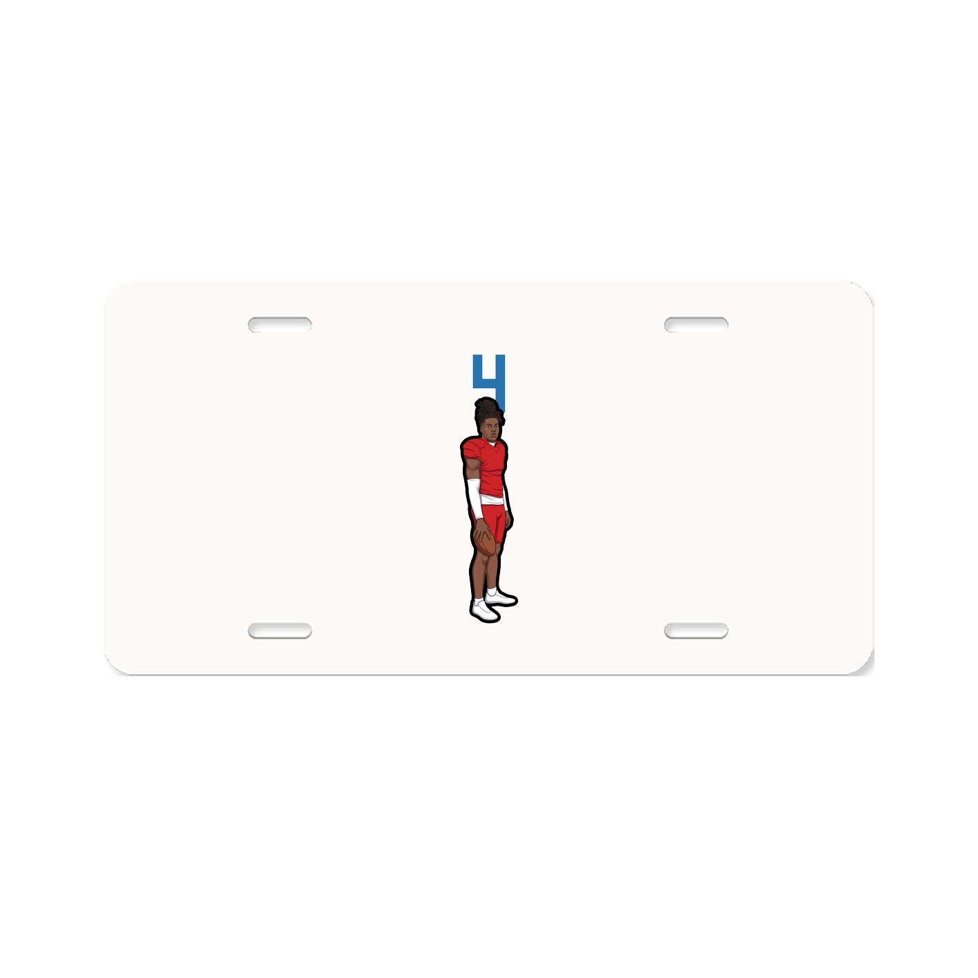 License Plate — Number Top in Classic