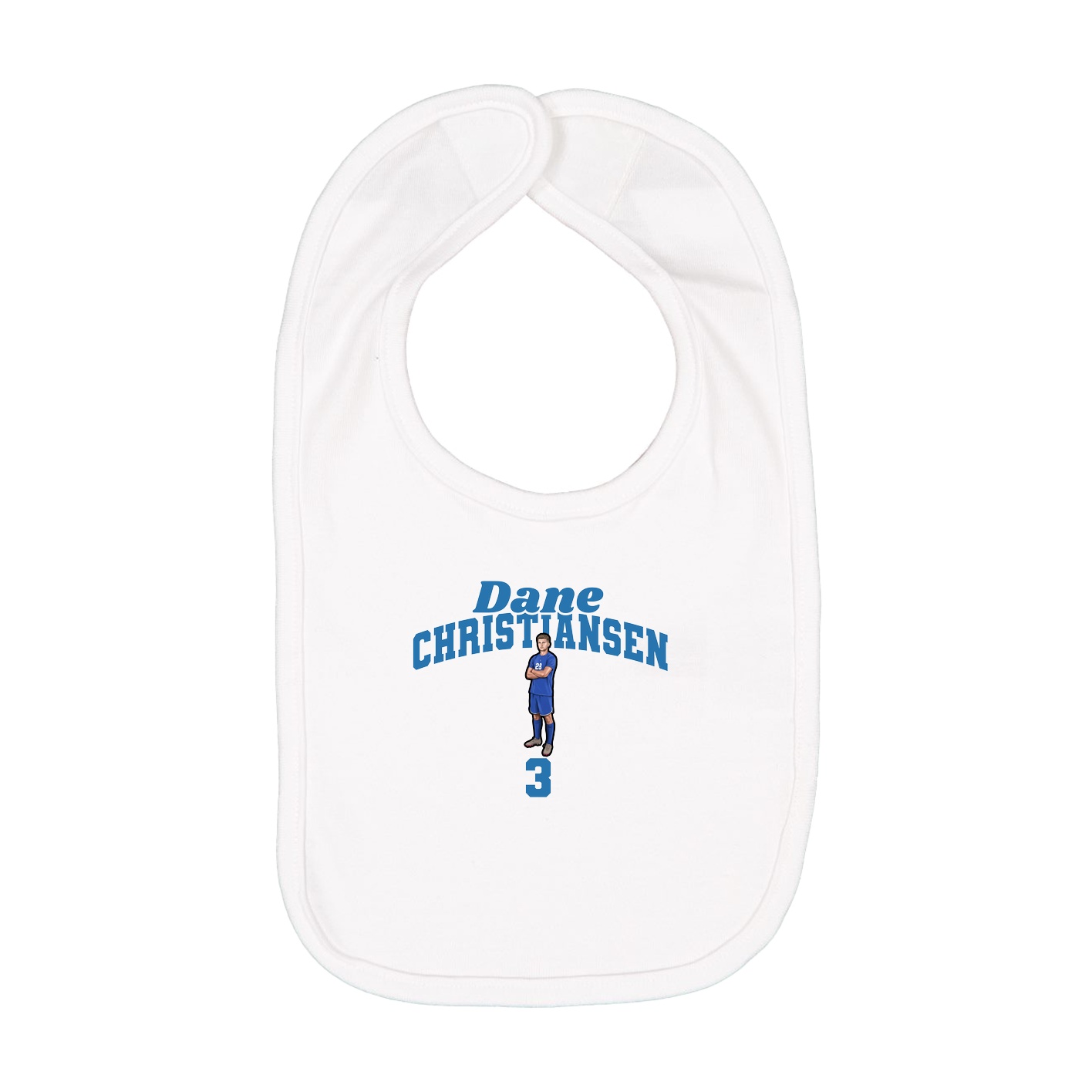 Infant Bib — Signature Arch in White