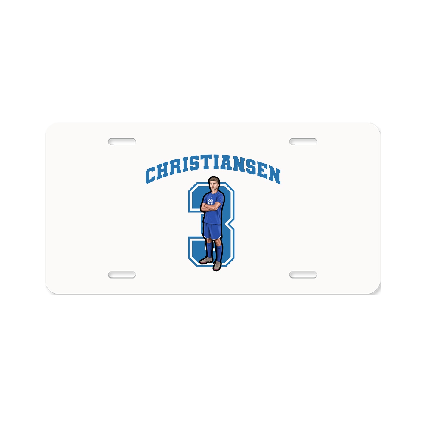 License Plate — Number in Classic