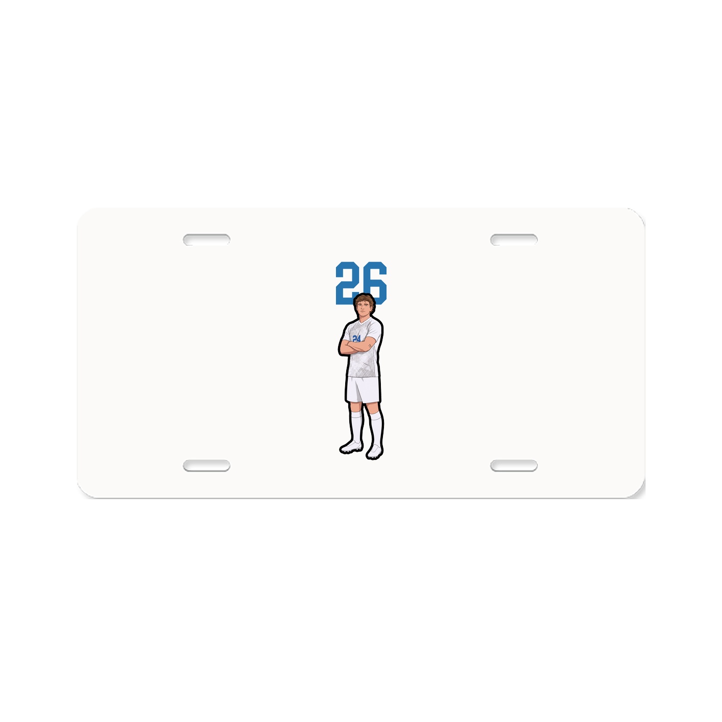 License Plate — Number Top in Classic