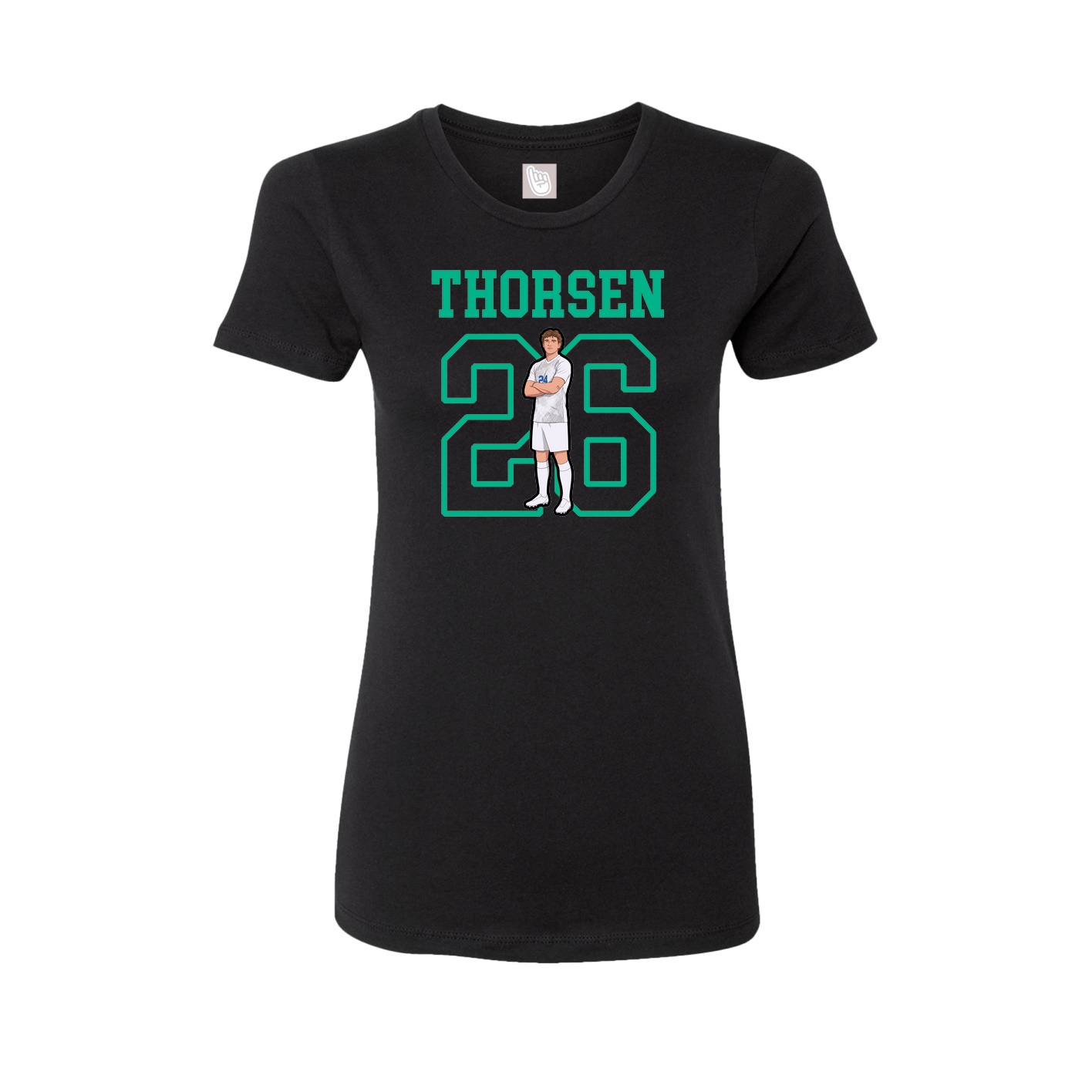 Fitted Women's Tee — Shirsey in Black