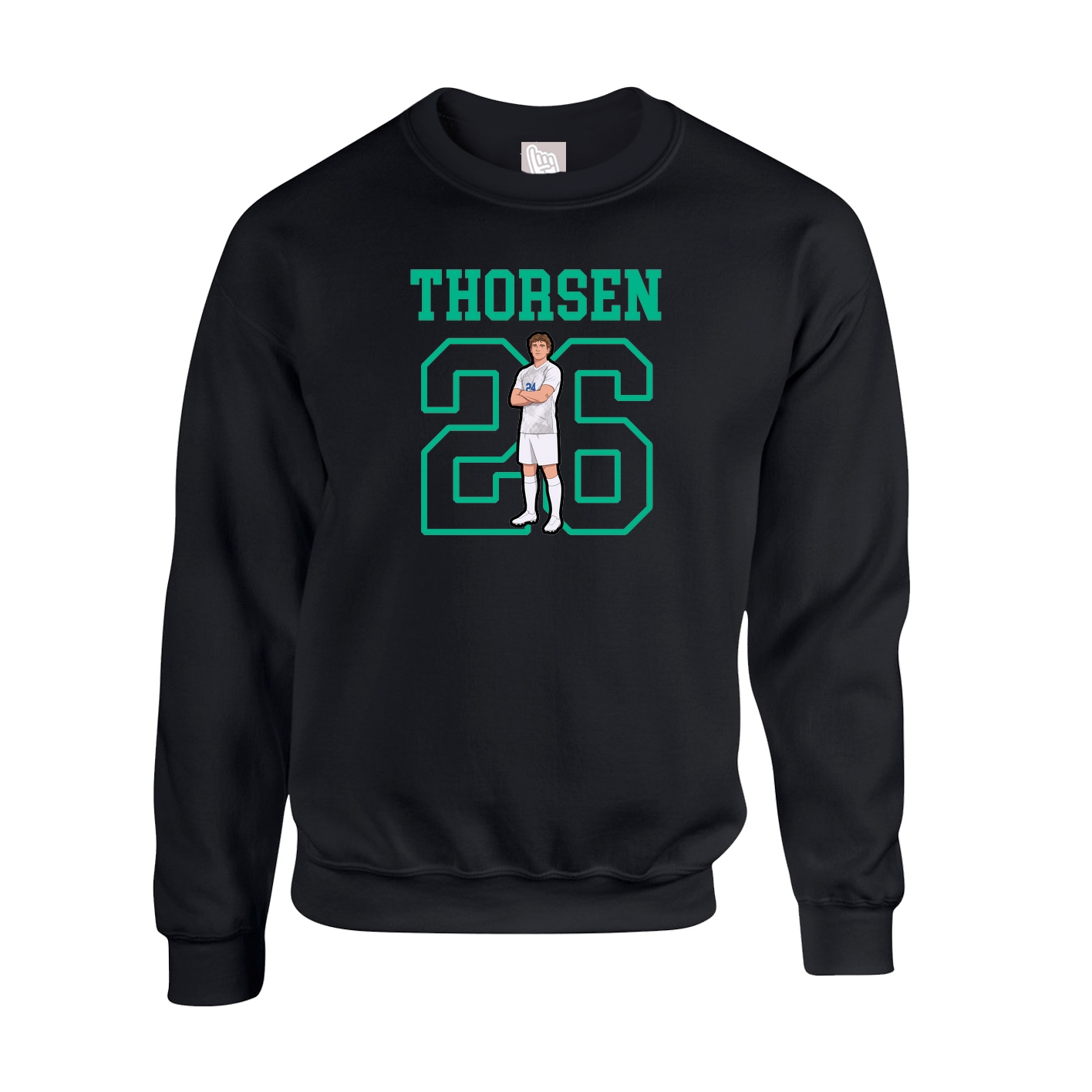 Fleece Crew — Shirsey in Black
