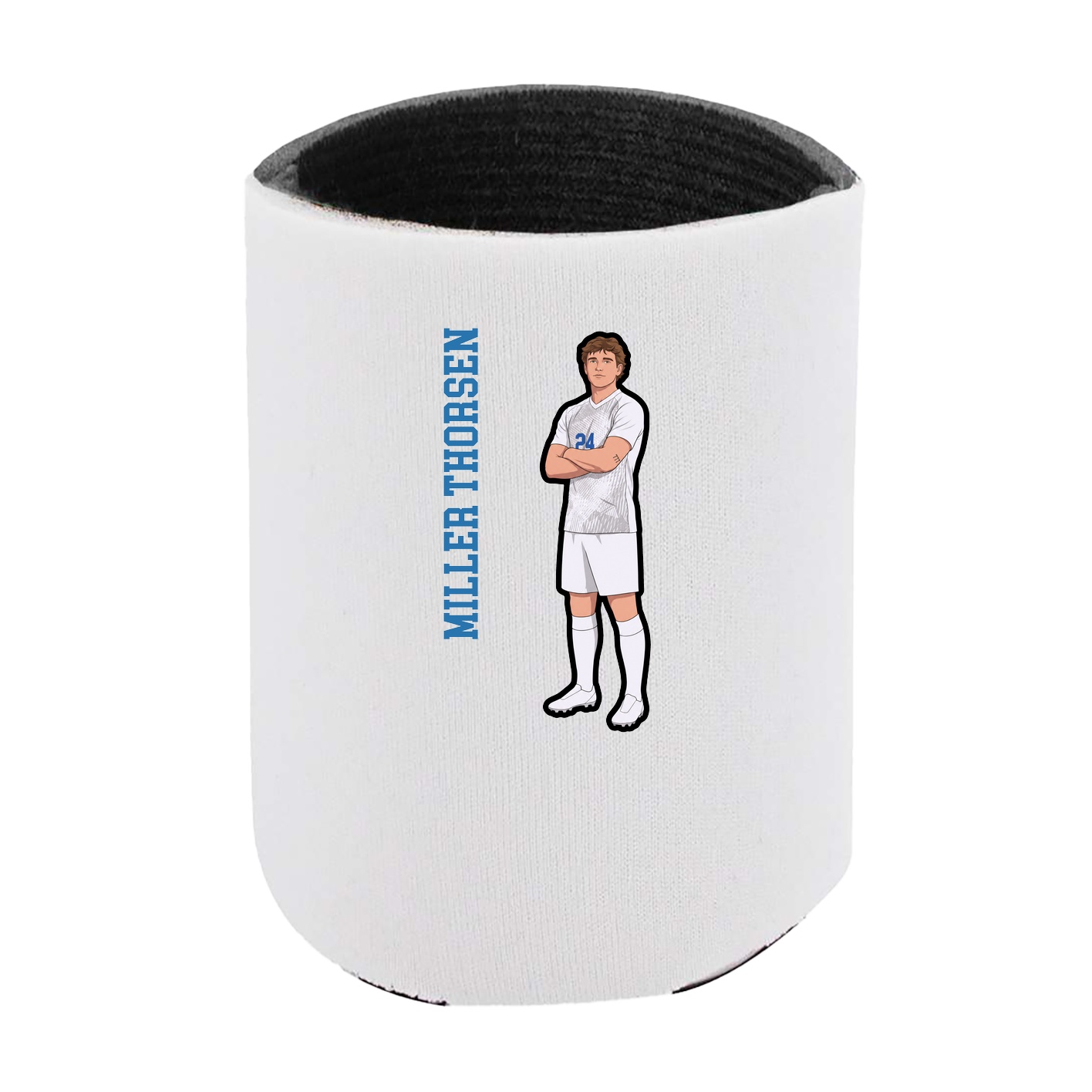 Can Holder — Name Vertical in White