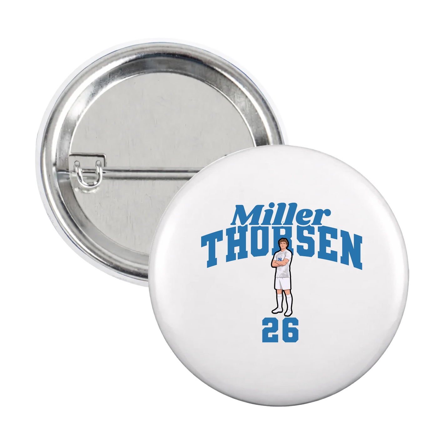 Game Day Button — Signature Arch in White