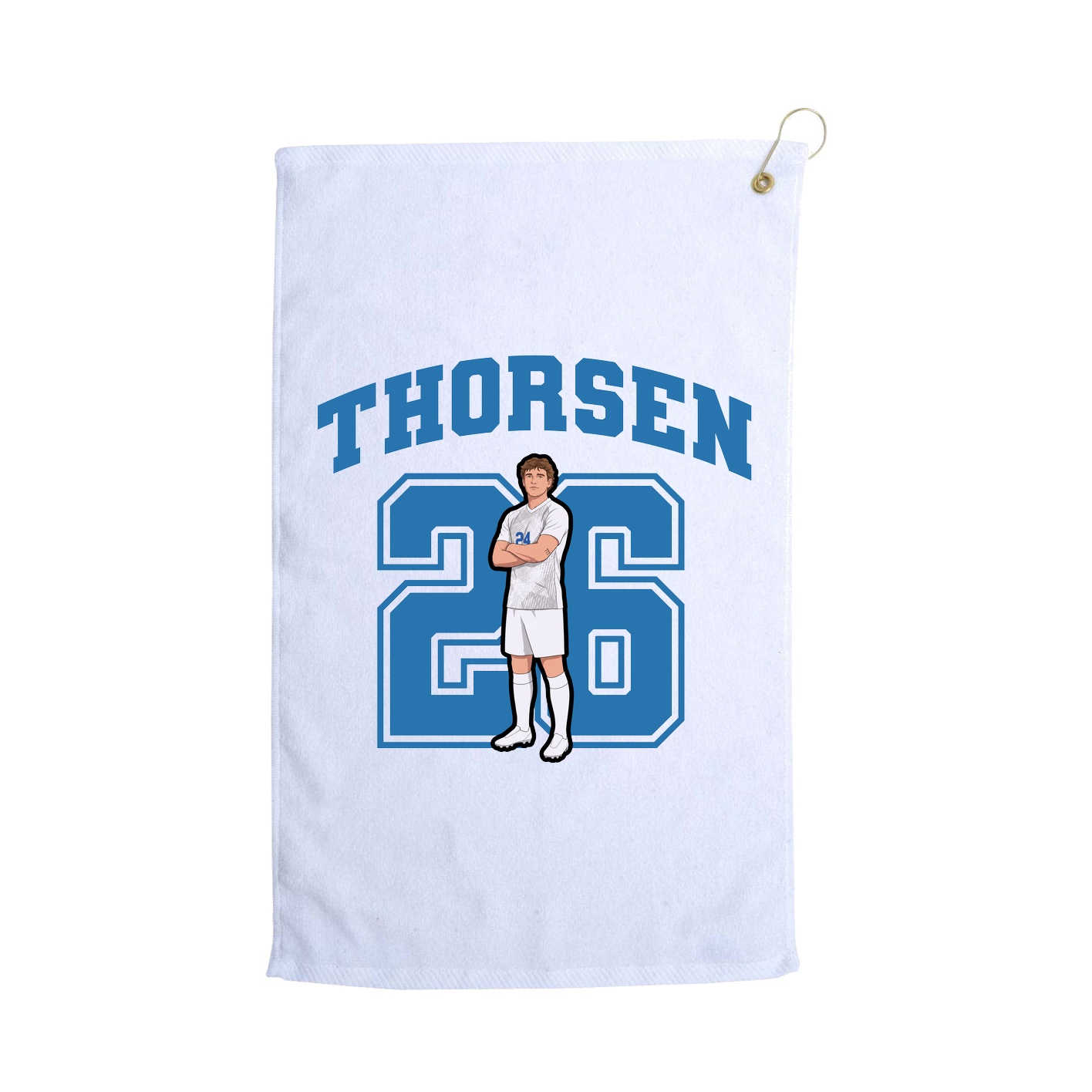 Golf Towel — Number in White