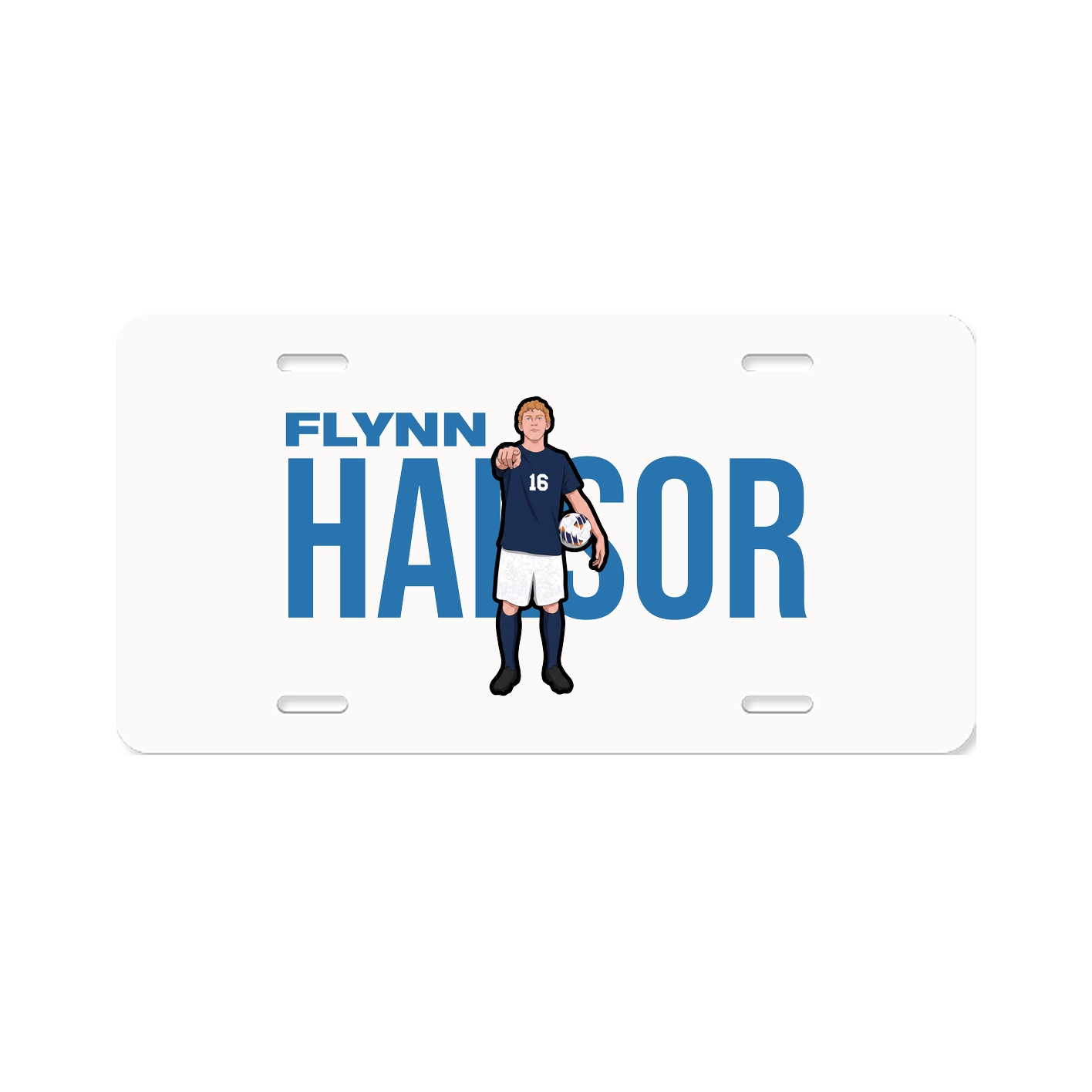 License Plate — Player Name in Classic