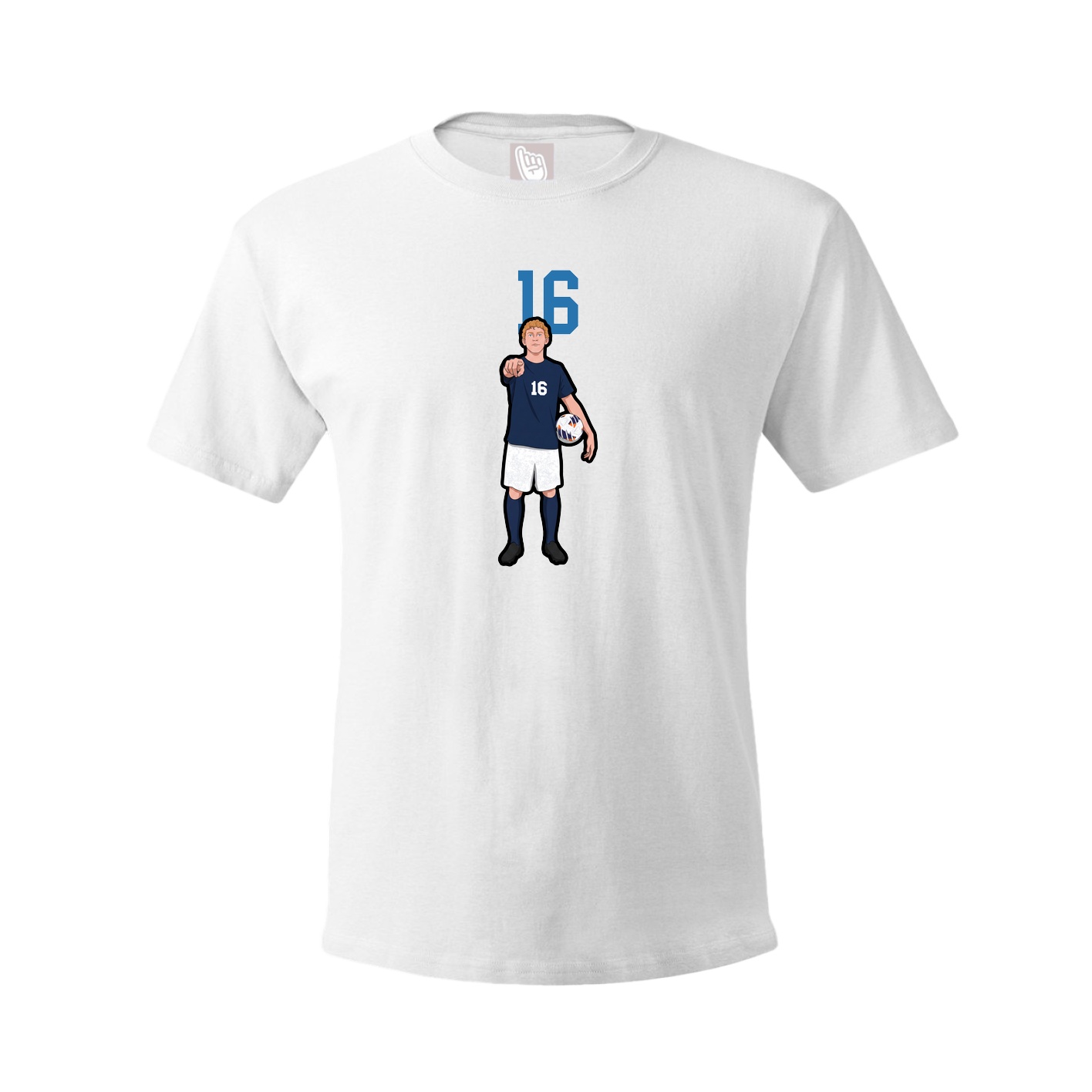 Tee — Number Top in White