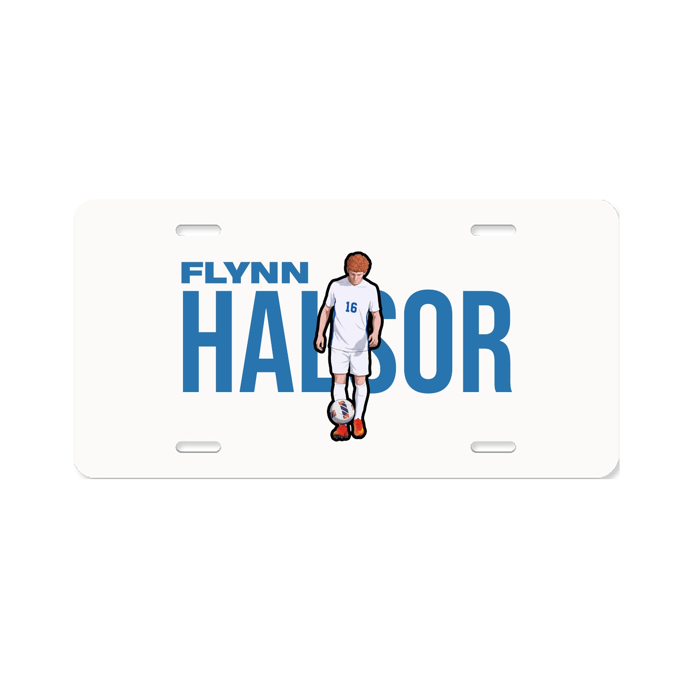 License Plate — Player Name in Classic