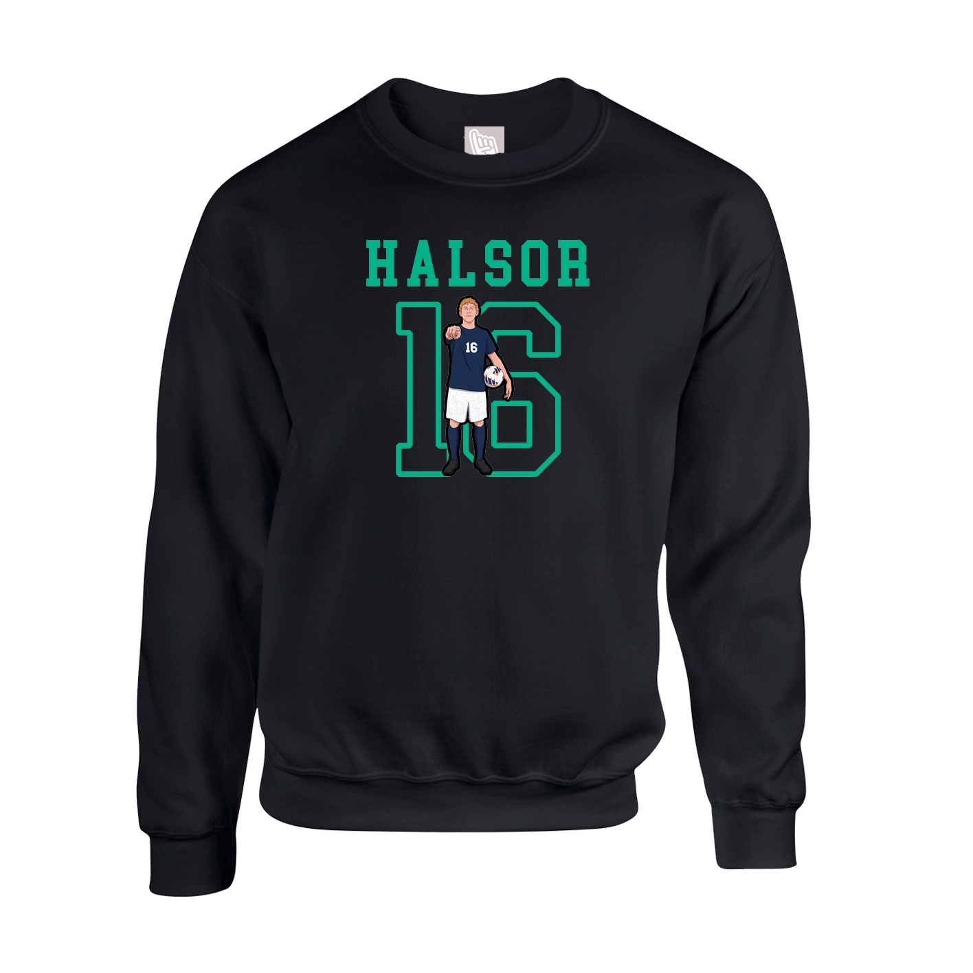 Fleece Crew — Shirsey in Black