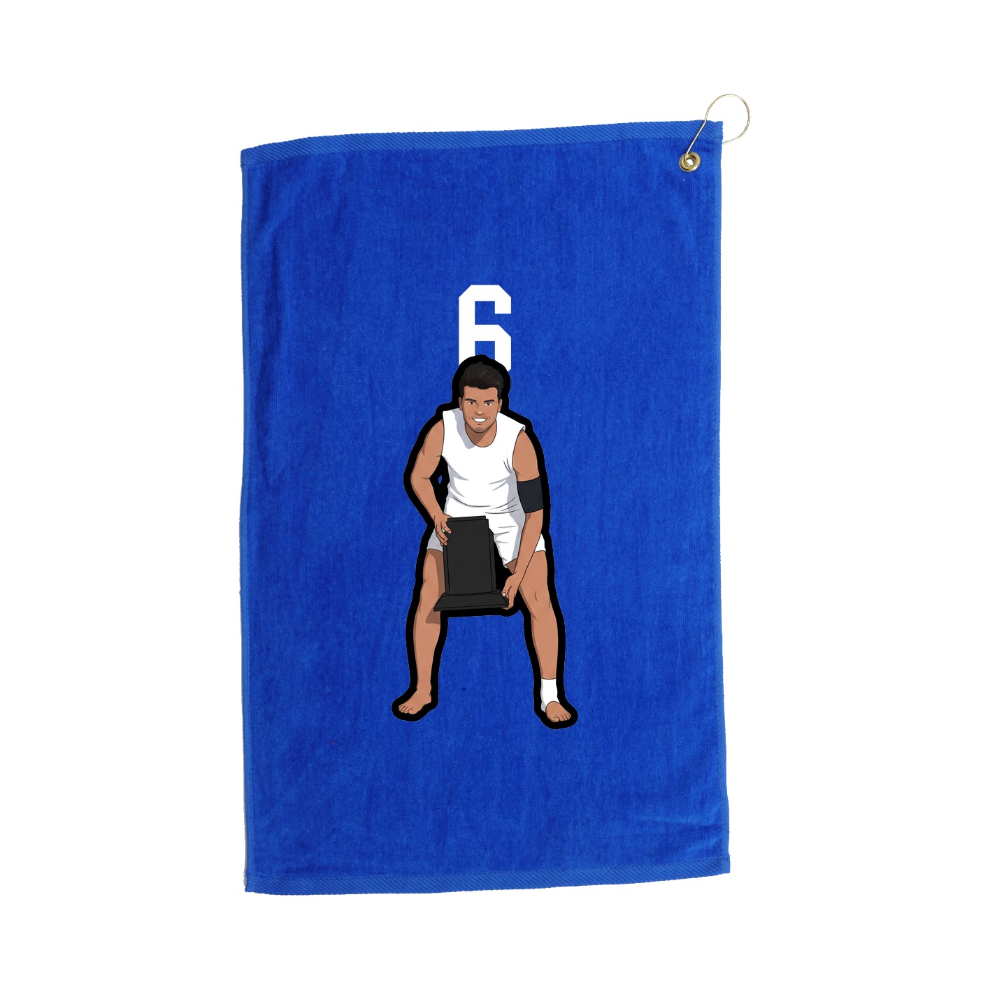 Golf Towel — Number Top in Royal