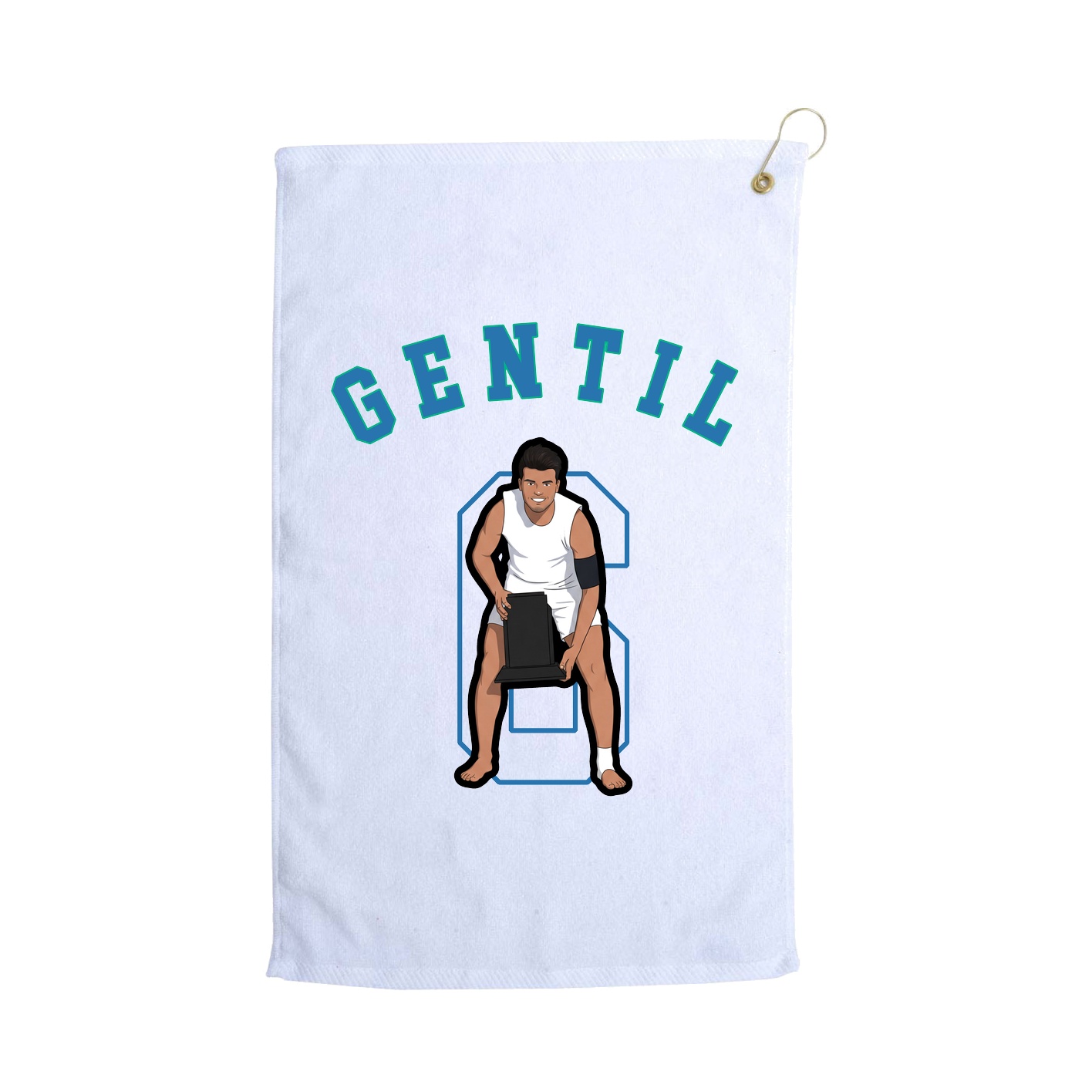 Golf Towel — Shirsey Arch in White