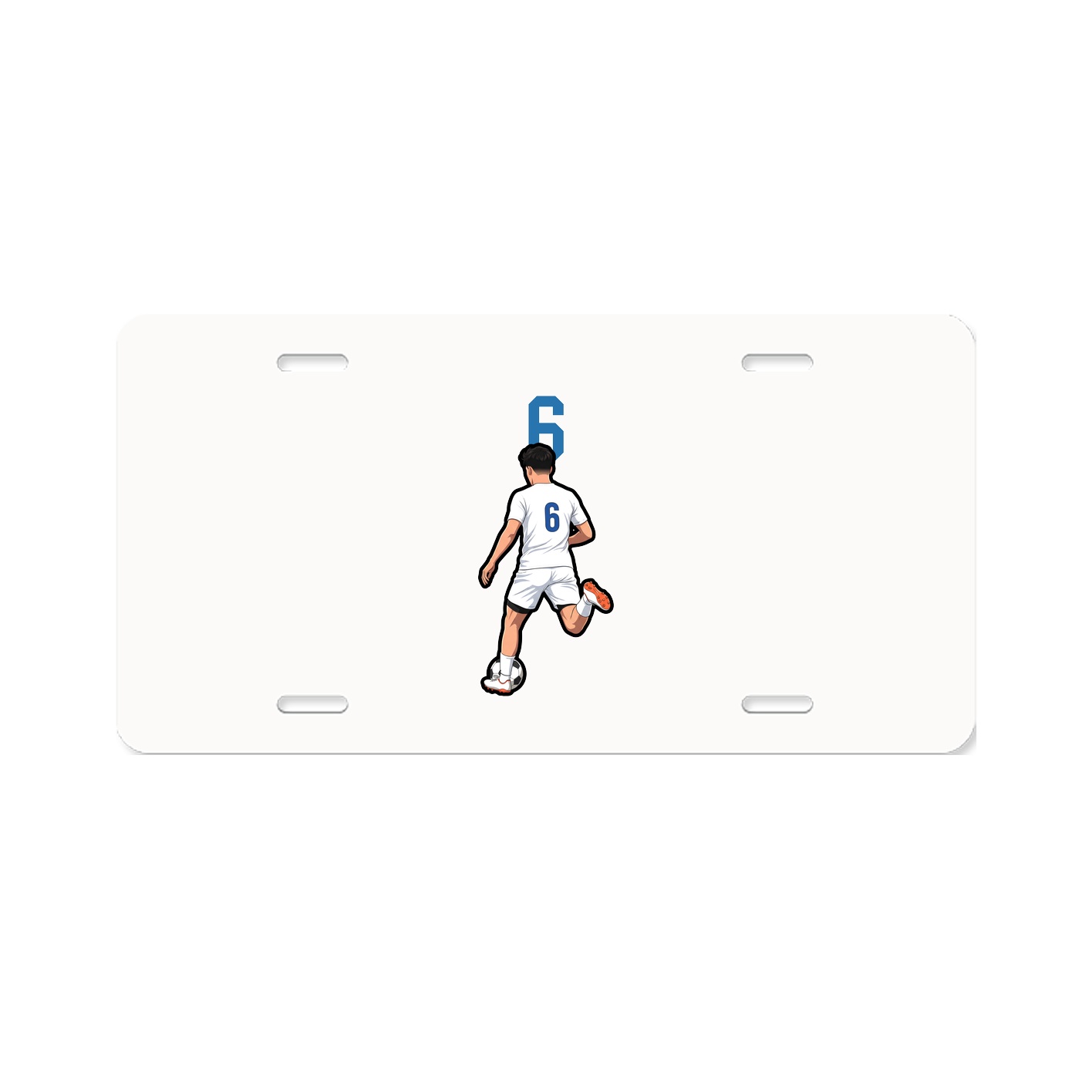 License Plate — Number Top in Classic