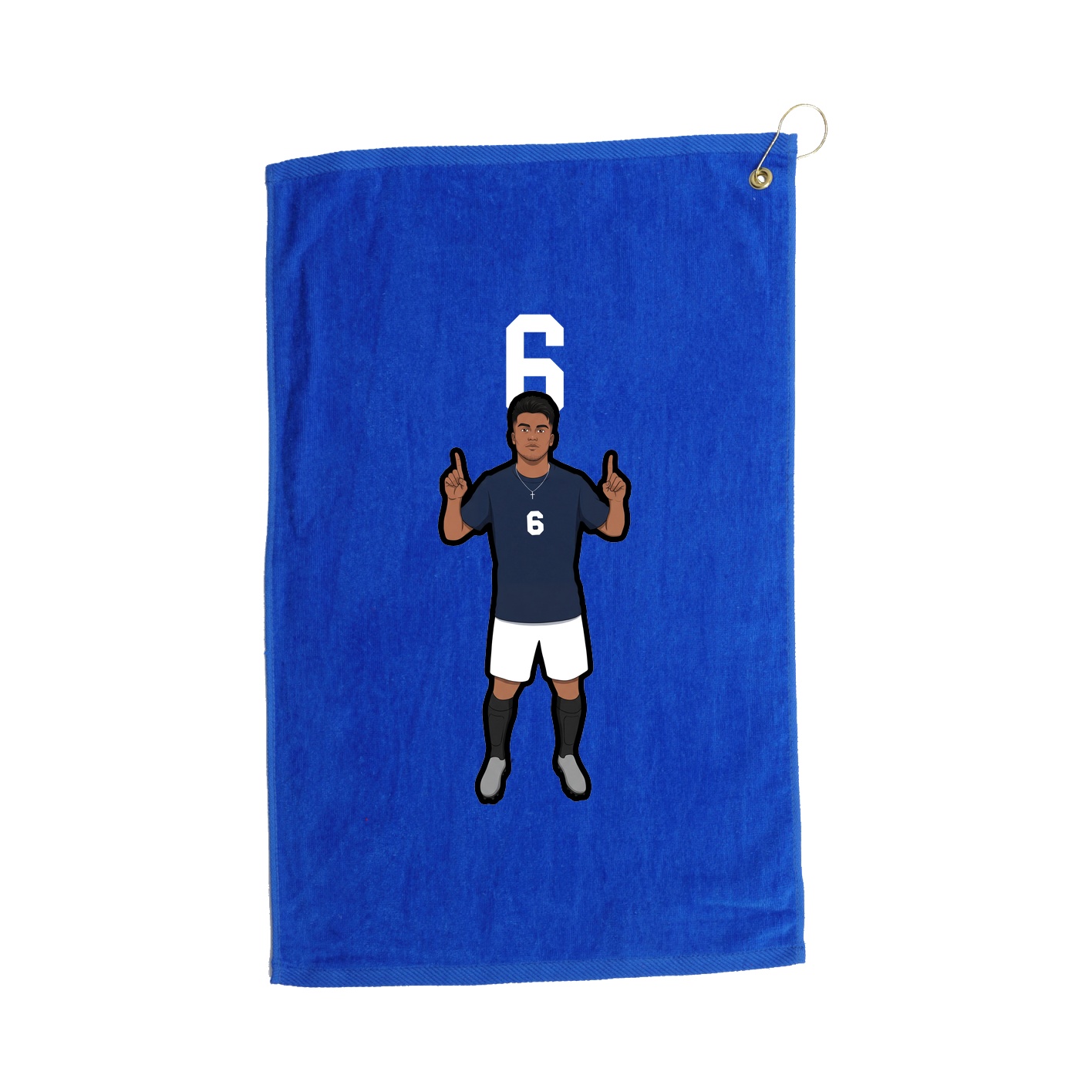 Golf Towel — Number Top in Royal