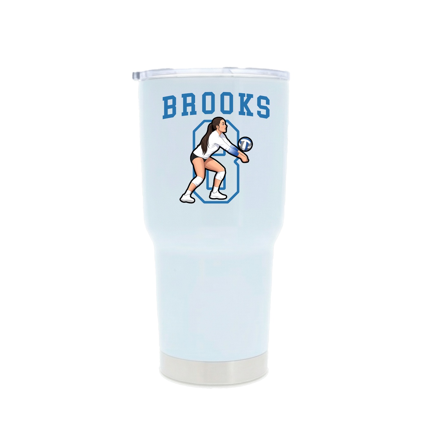 30oz Stainless Steel Tumbler — Shirsey in White