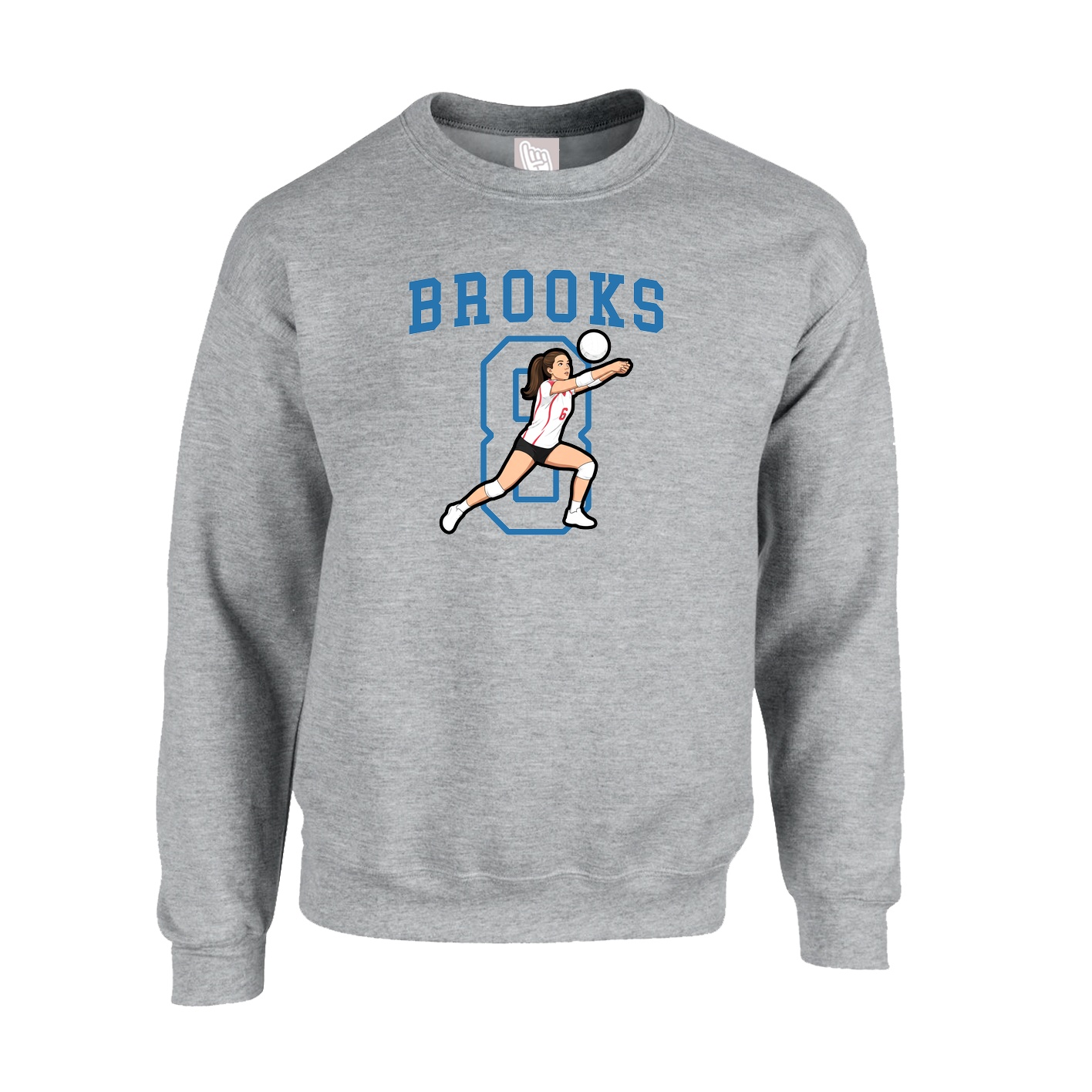 Fleece Crew — Shirsey in Grey