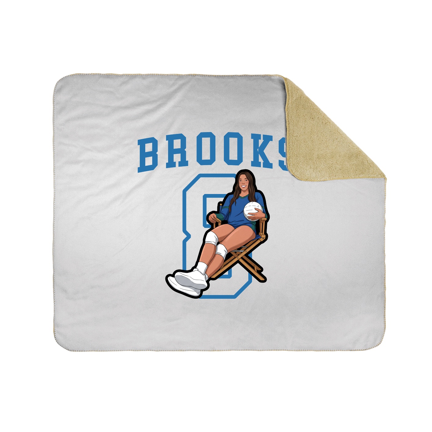 Throw Blanket — Shirsey in White