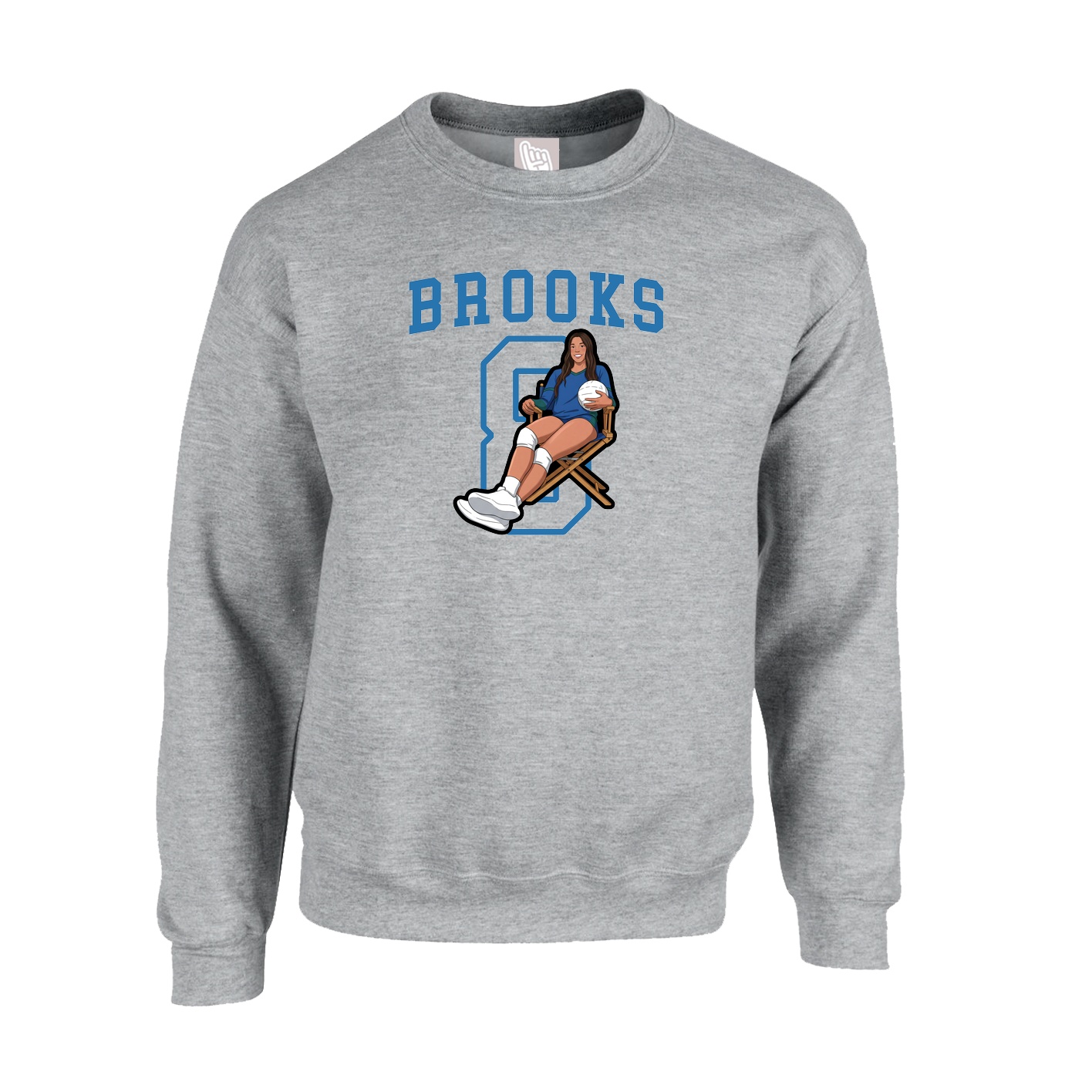 Fleece Crew — Shirsey in Grey