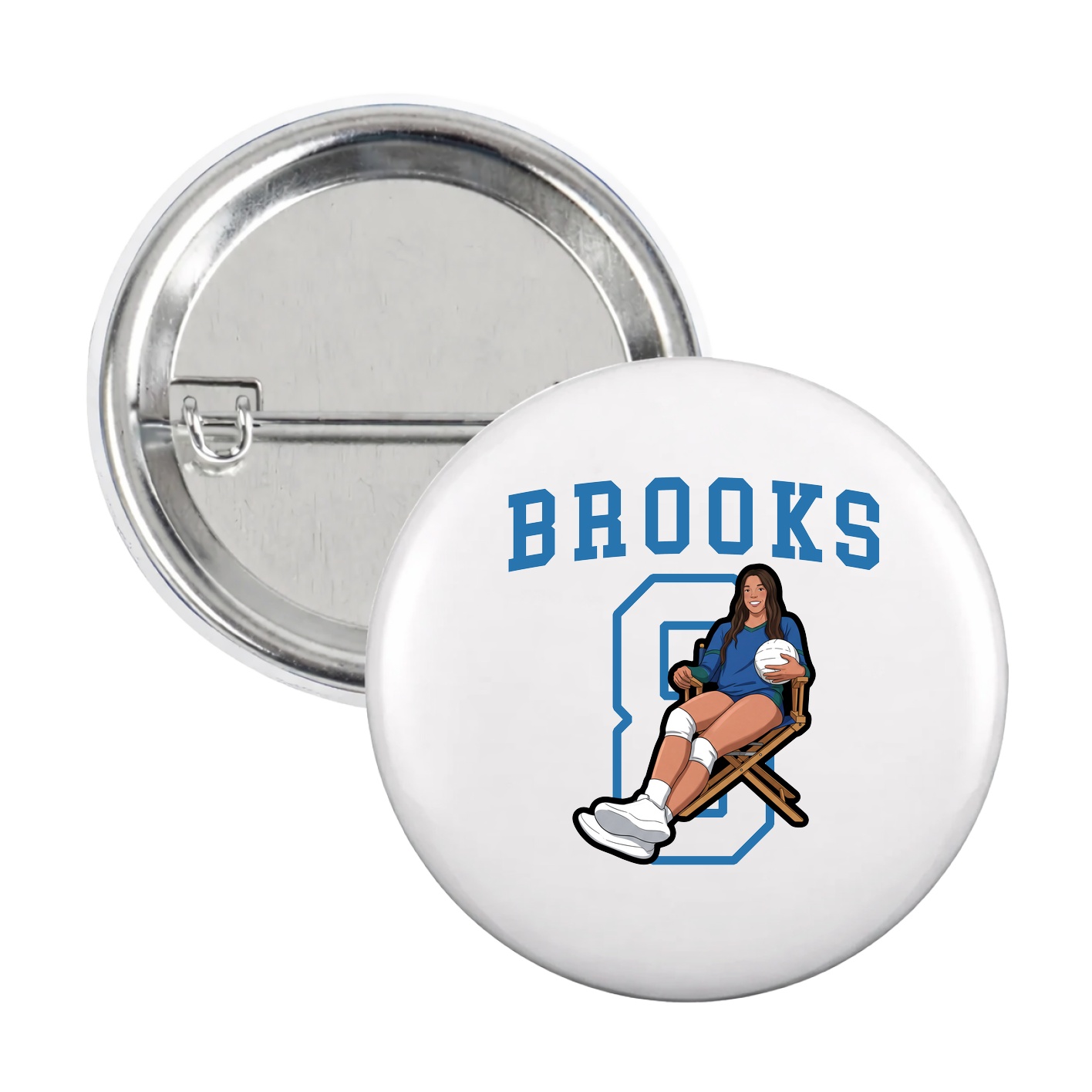 Game Day Button — Shirsey in White