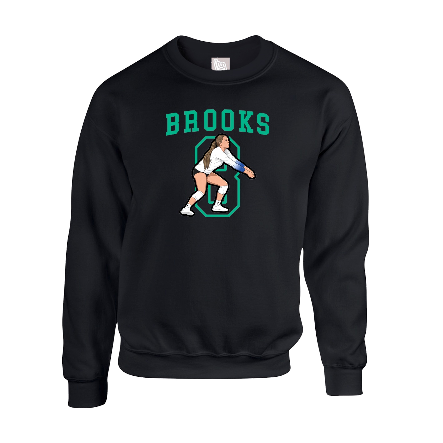 Fleece Crew — Shirsey in Black