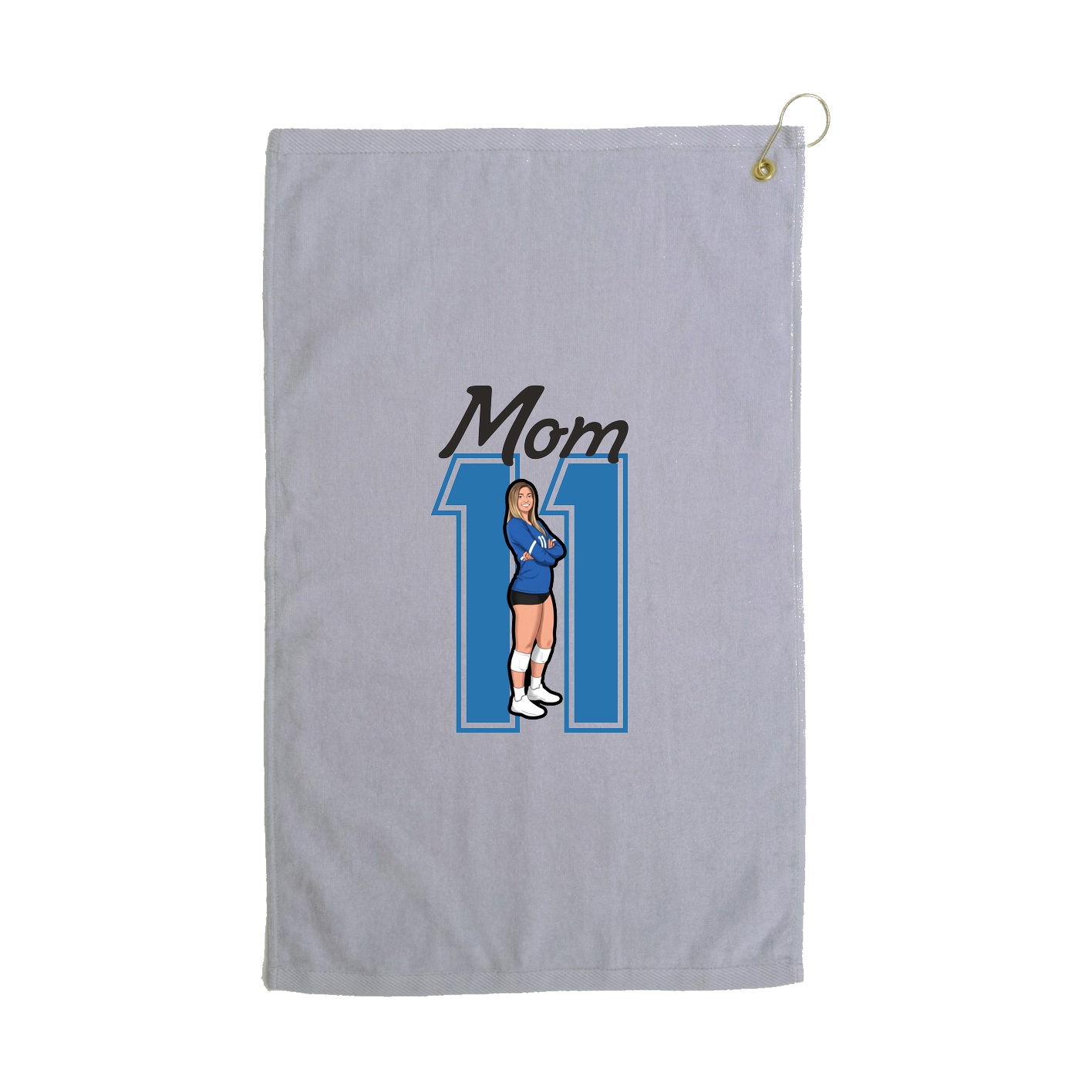 Golf Towel — Mothers Day Shirsey in Grey
