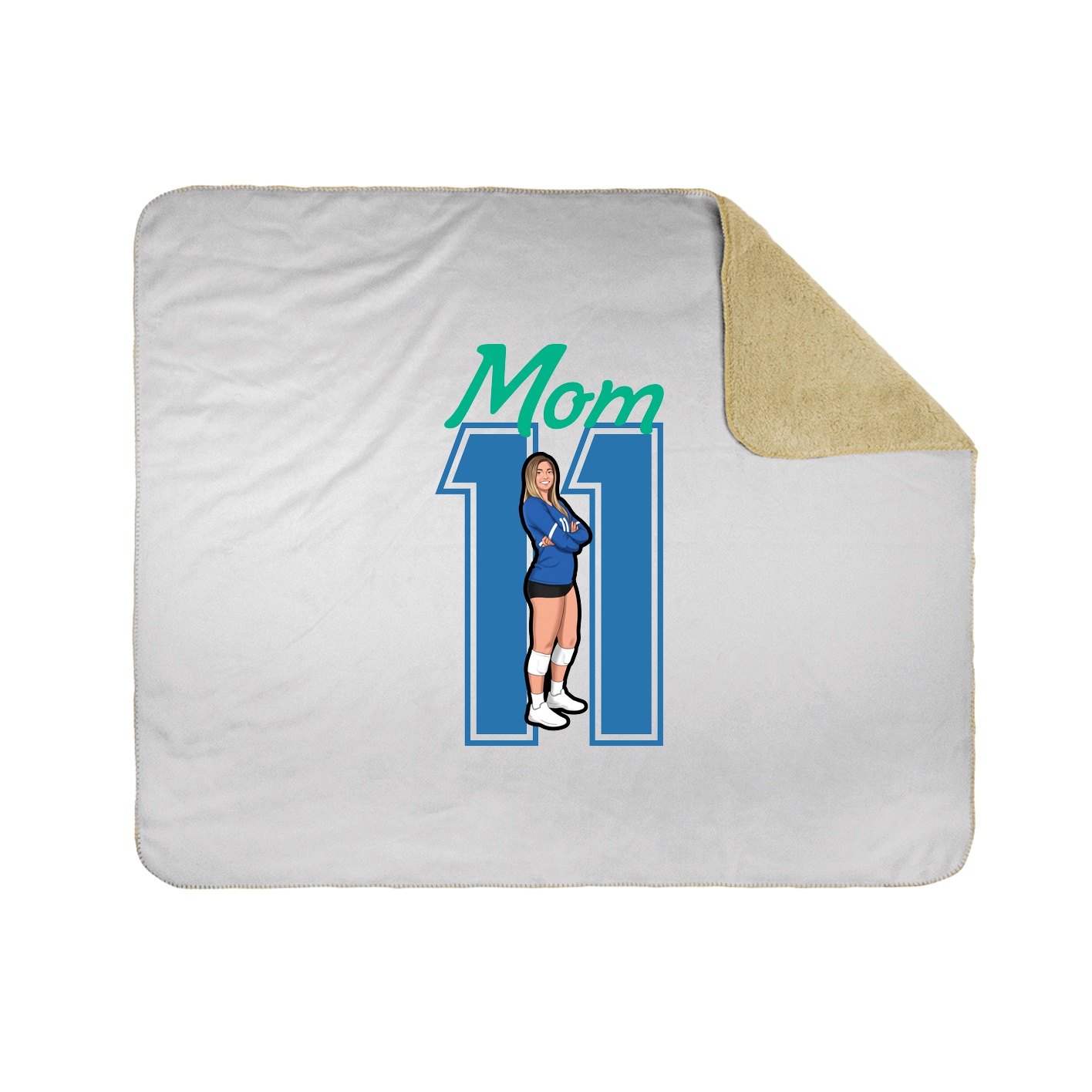 Throw Blanket — Mothers Day Shirsey in White