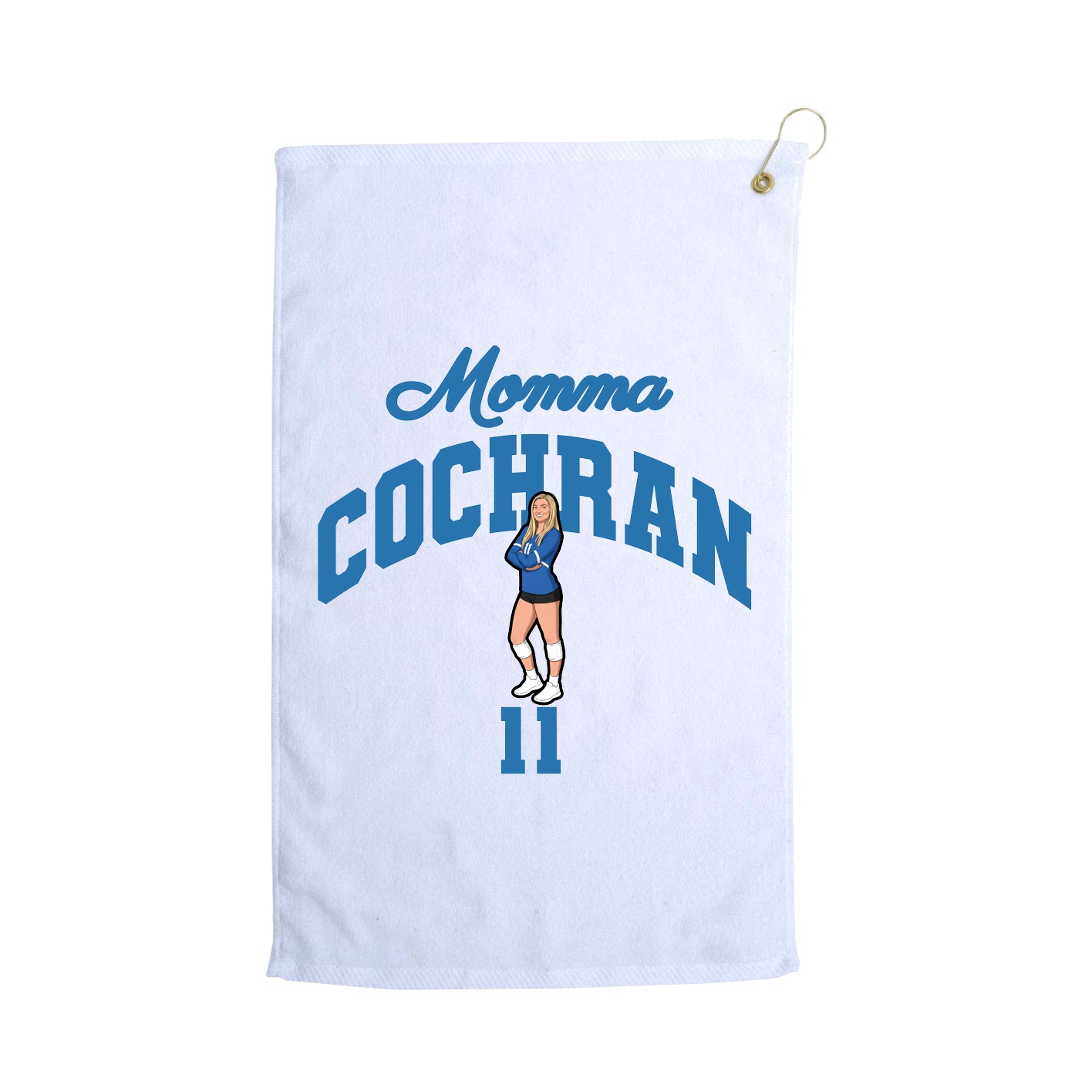 Golf Towel — Mothers Day Arch in White