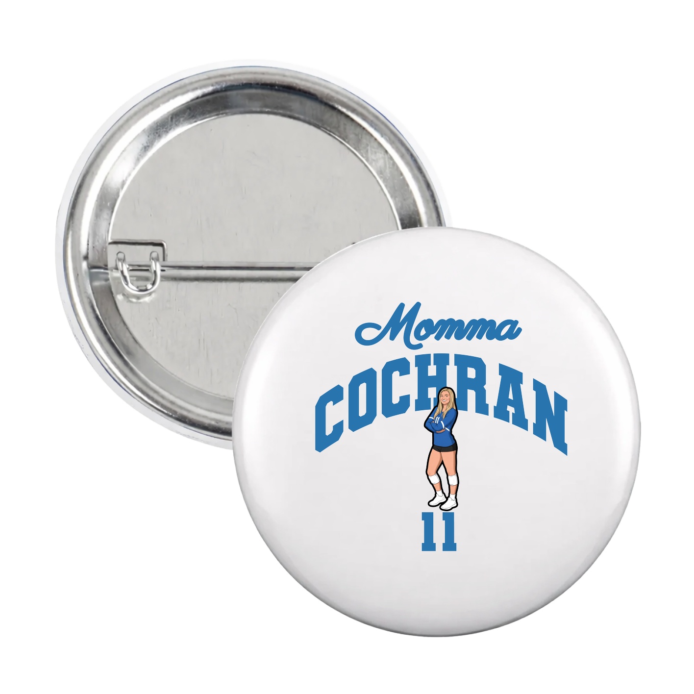 Game Day Button — Mothers Day Arch in White