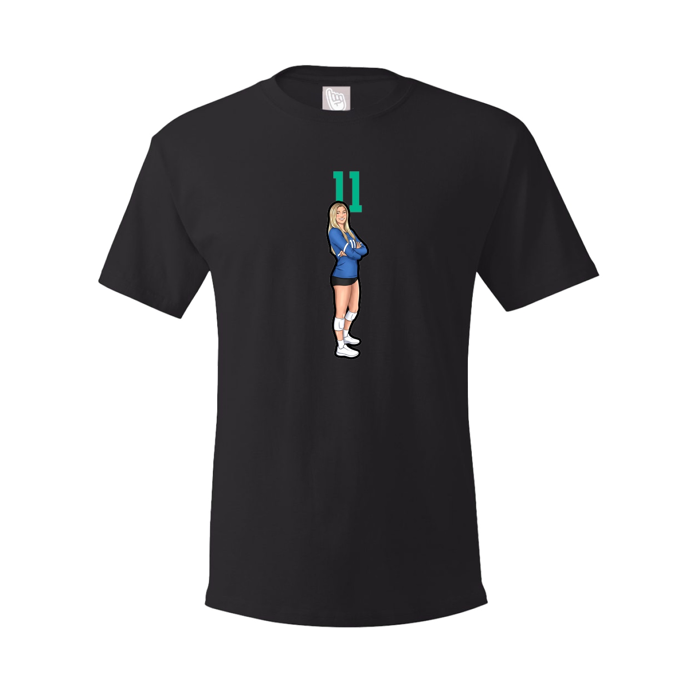 Tee — Number Top in Black