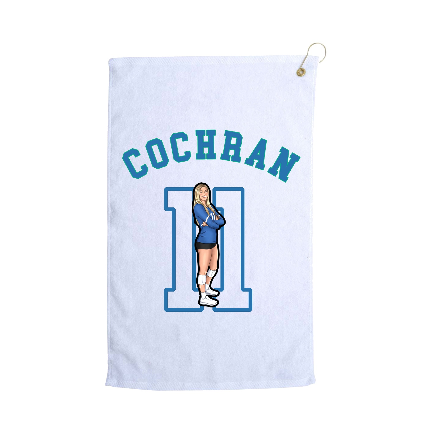 Golf Towel — Shirsey Arch in White