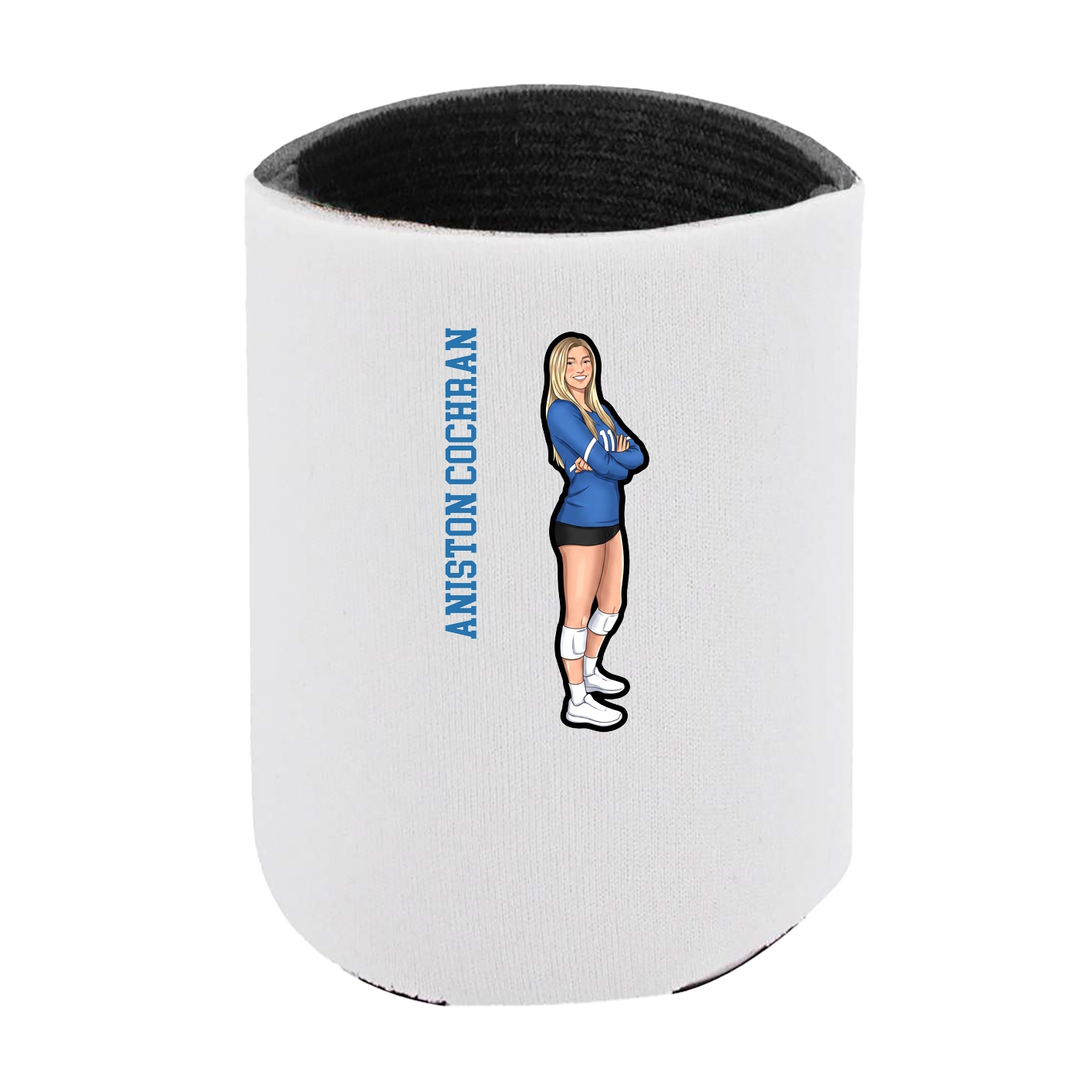 Can Holder — Name Vertical in White
