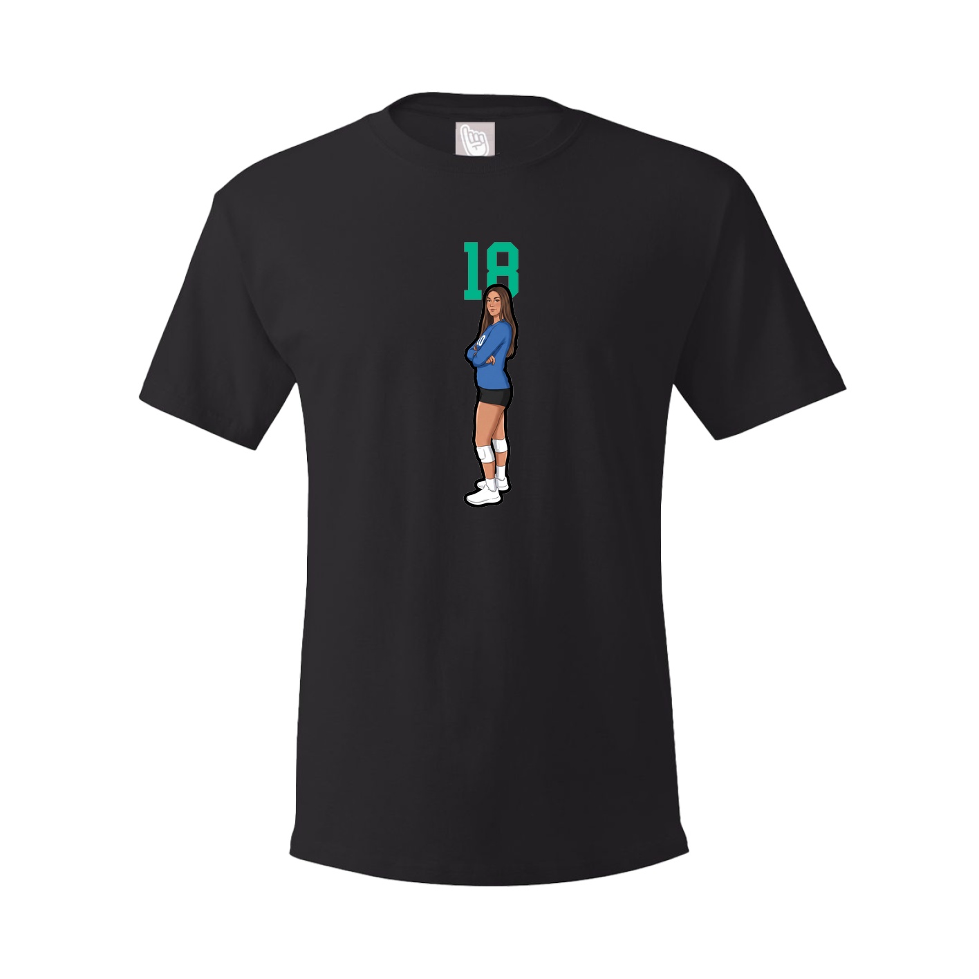 Tee — Number Top in Black