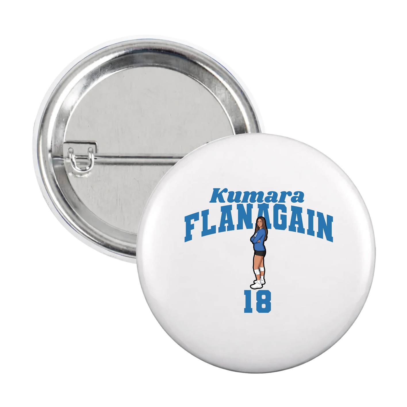 Game Day Button — Signature Arch in White